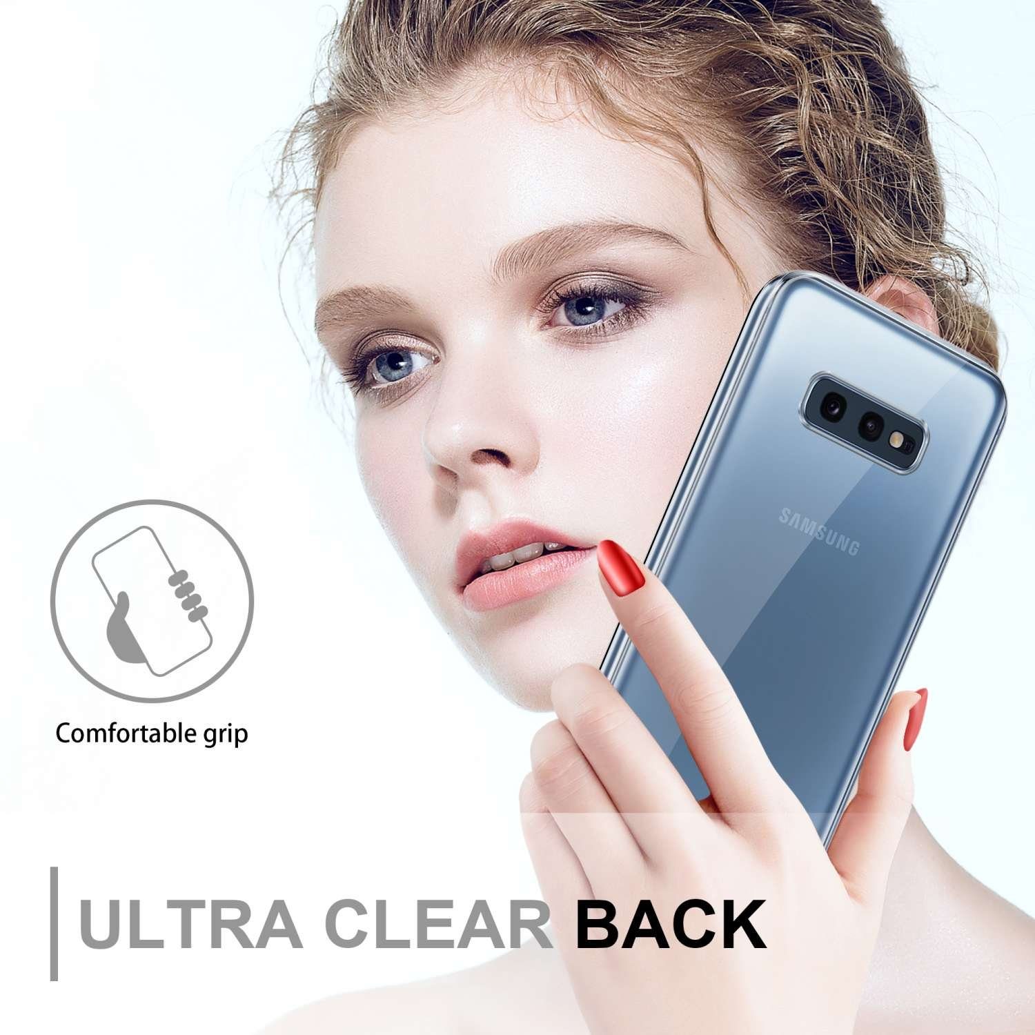 Cadorabo Handyhülle für Samsung Galaxy S10e Hülle Samsung Galaxy S10e, Flexible Case Handy Schutzhülle - Hülle - Back Cover 360° Grad