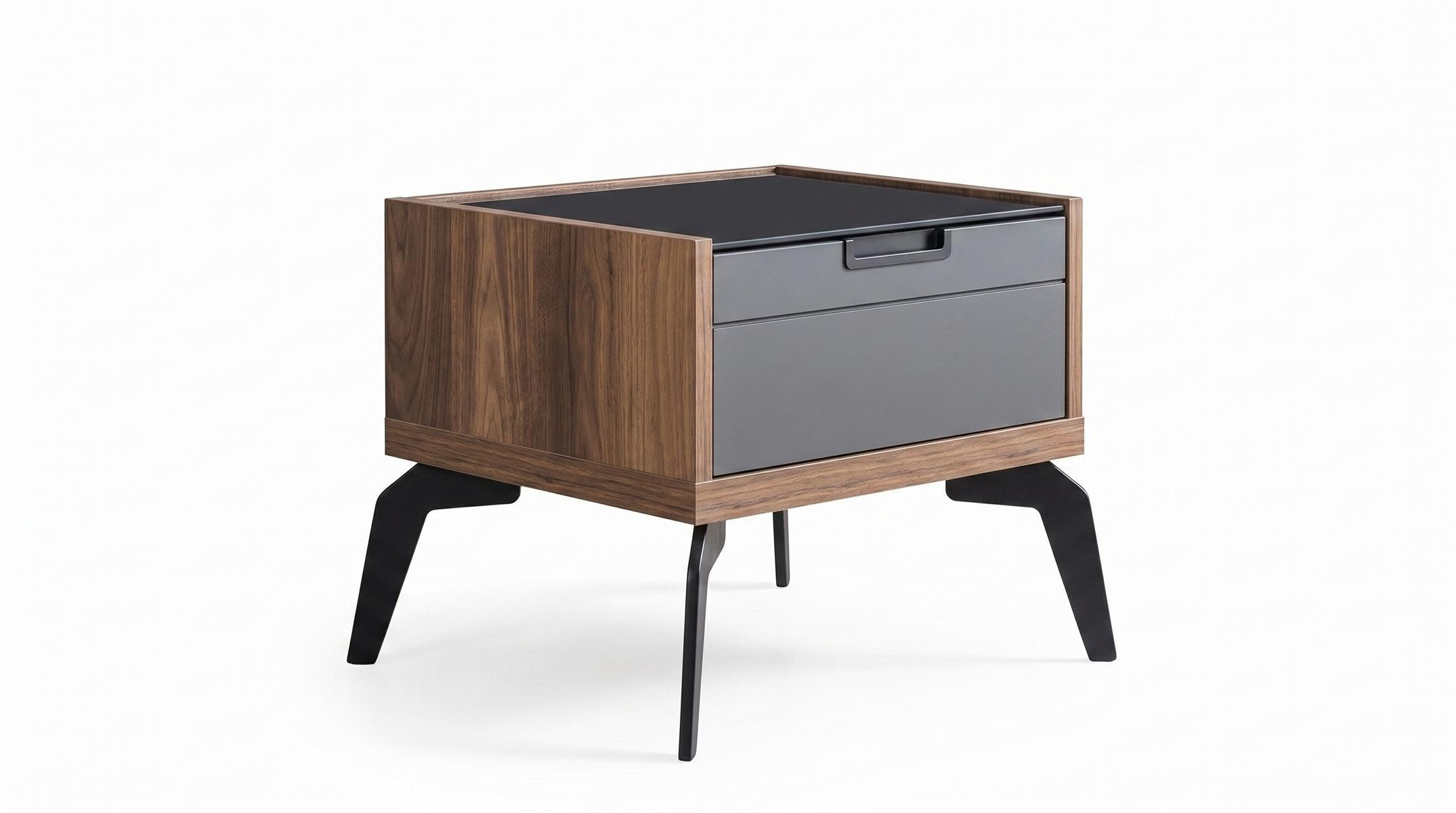 JVmoebel Nachttisch Nachttisch Stilvolle Grau Braun Nachtkonsole Modern Loft bequem, Made in Europa