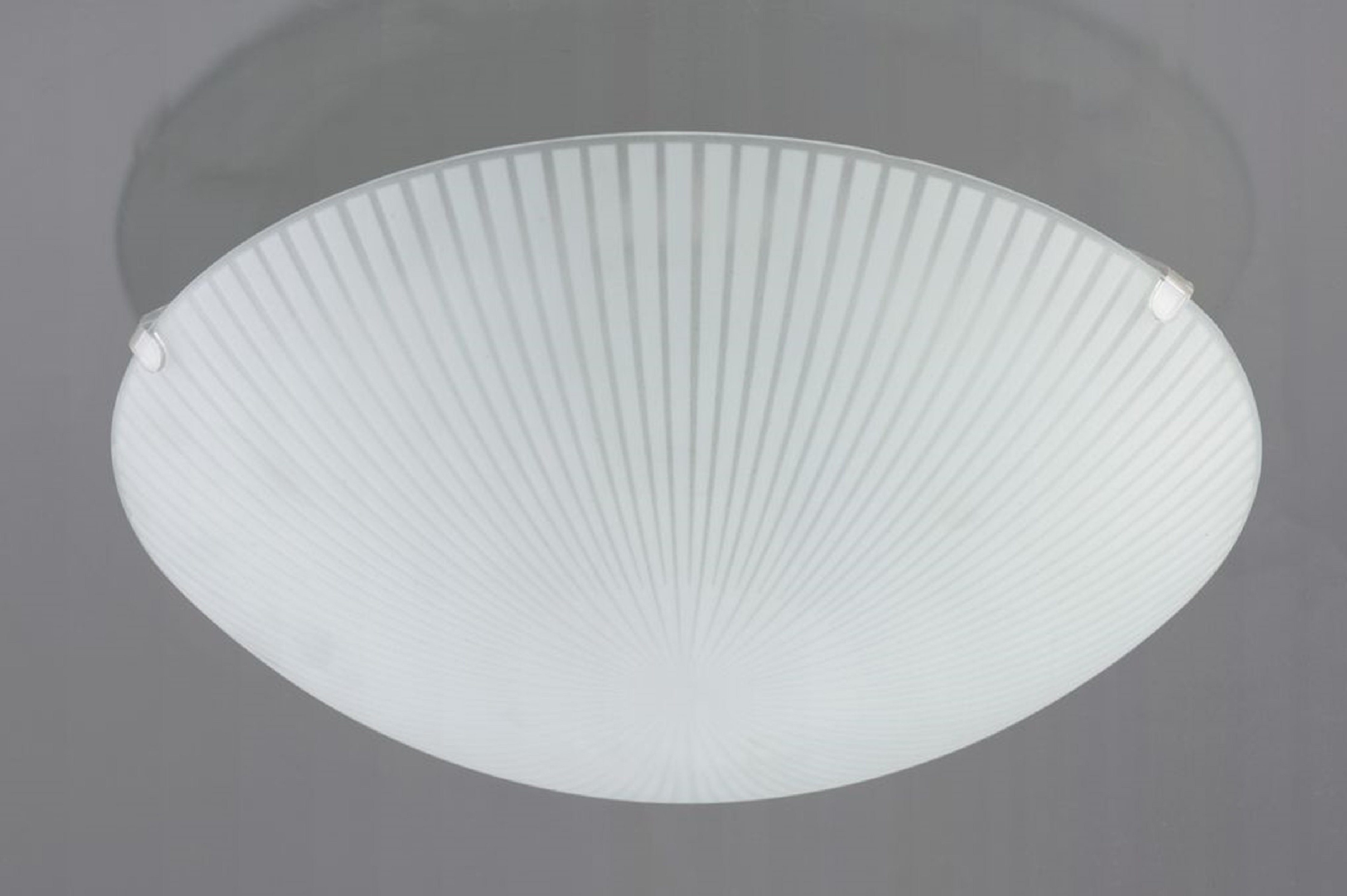 TRANGO LED Deckenleuchte, 1005L Glas Deckenleuchte inkl. 1x 8 Watt E27 LED Leuchtmittel 3000K warmweiß *CLASSICO* Deckenlampe - Badleuchte mit Ø 230mm direkt 230V, Flurlampe, WC-Lampe, Wandlampe