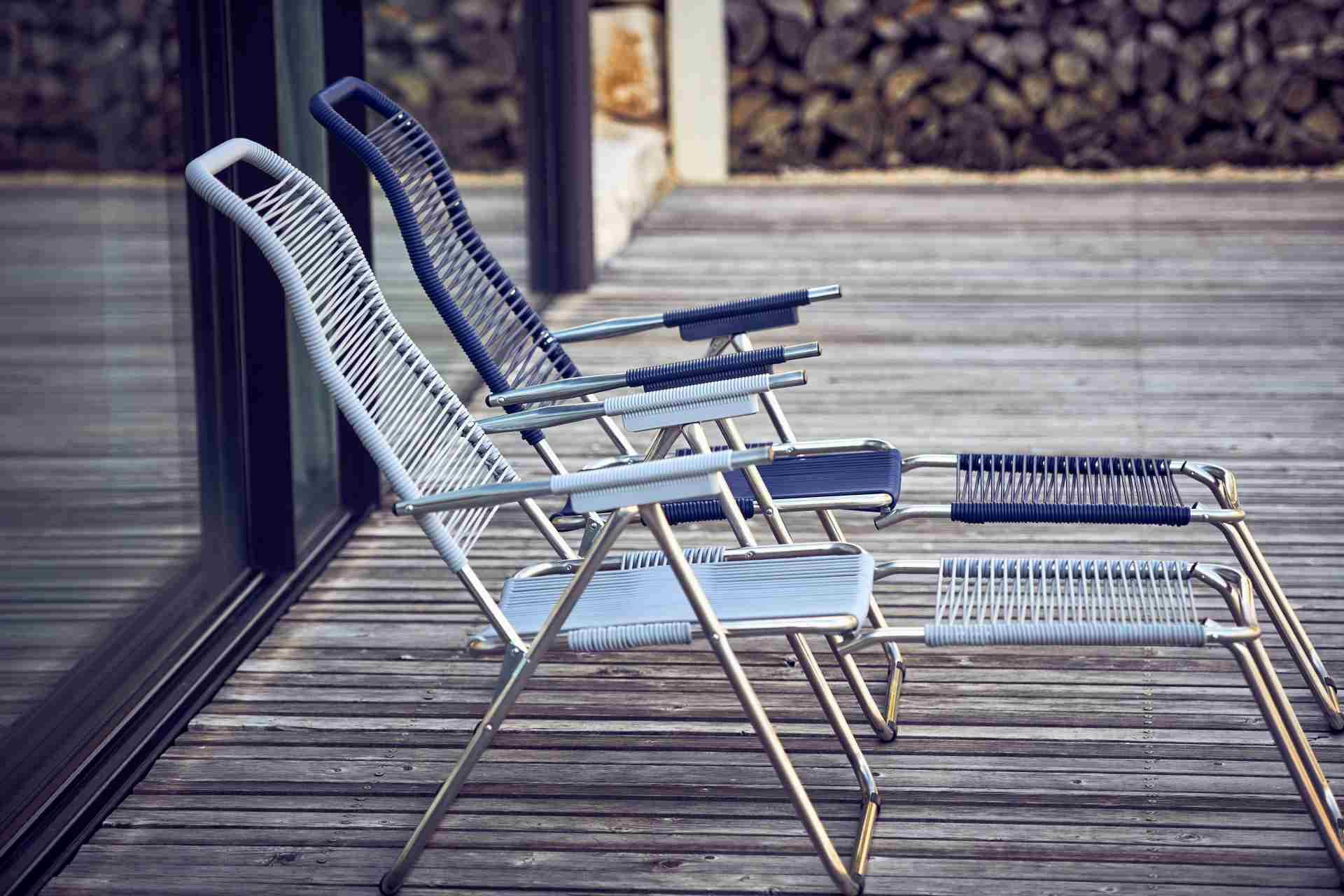 Fiam Gartensessel Spaghetti aus Aluminium, Grau günstig online kaufen