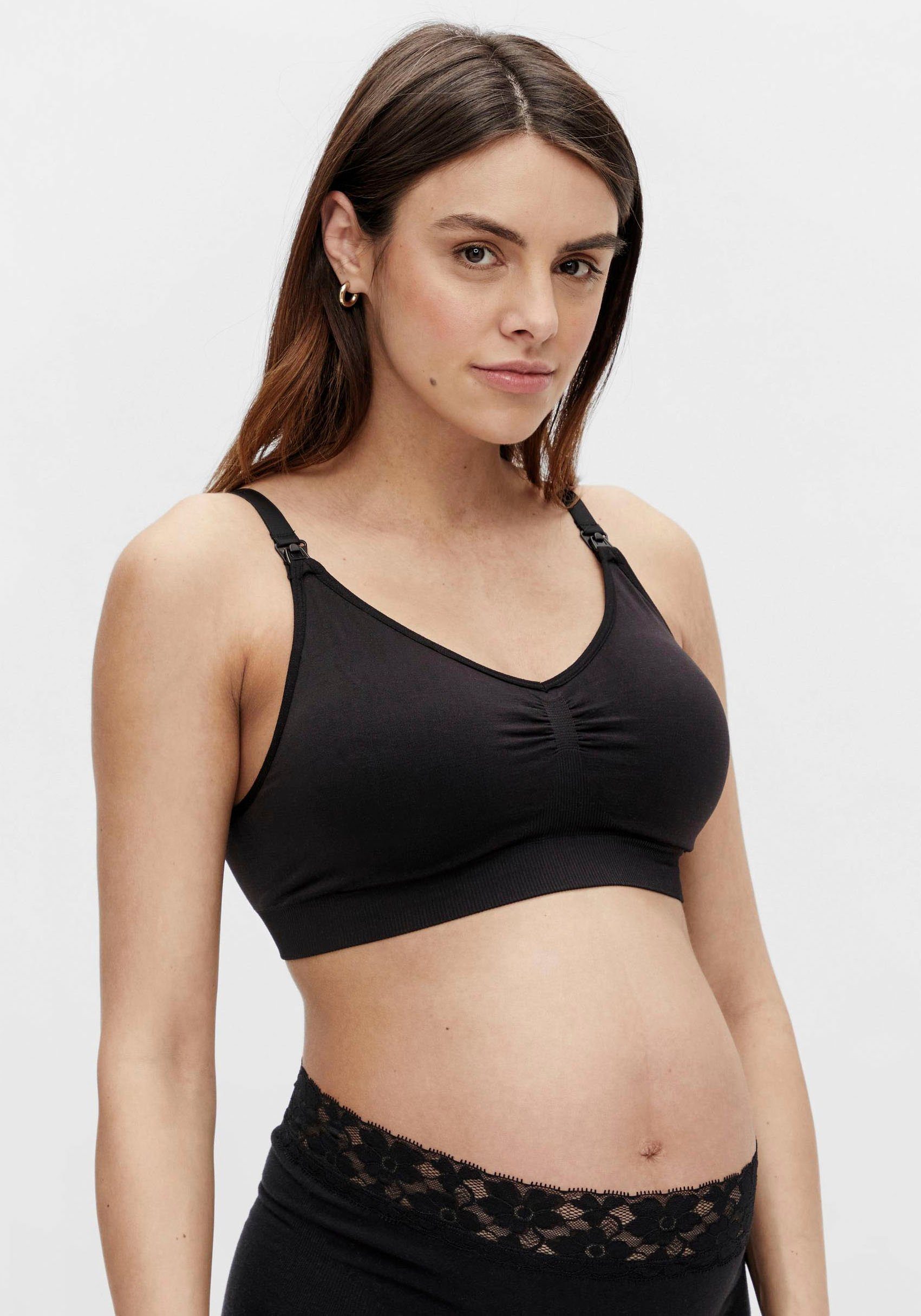 Mamalicious Bustier MLILJA FEED ME BRA NF 2-P A. NOOS (Packung, 2-tlg) mit abnehmbarem Träger