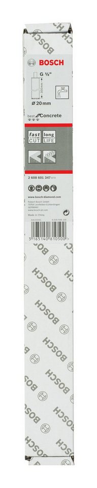 Thumbnail - BOSCH Bohrkrone Pro Core Cutter wet, Ø 20 mm, Diamantnassbohrkrone, 20 x 300 mm, G 1/2 Zoll
