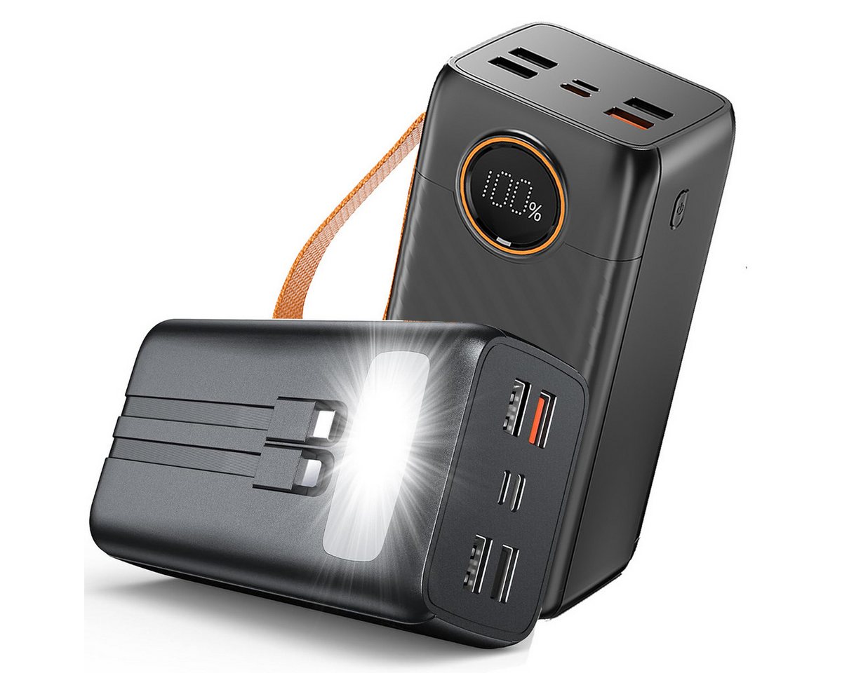 AeroAxis 60000mAh power bank, 22,5W Schnellladefunktion, 4 Ausgänge, 3 Eingänge Powerbank 60000 mAh (5 V), für Smartphone, Tablet, Laptop, Schnellladung Outdoor & Reisen
