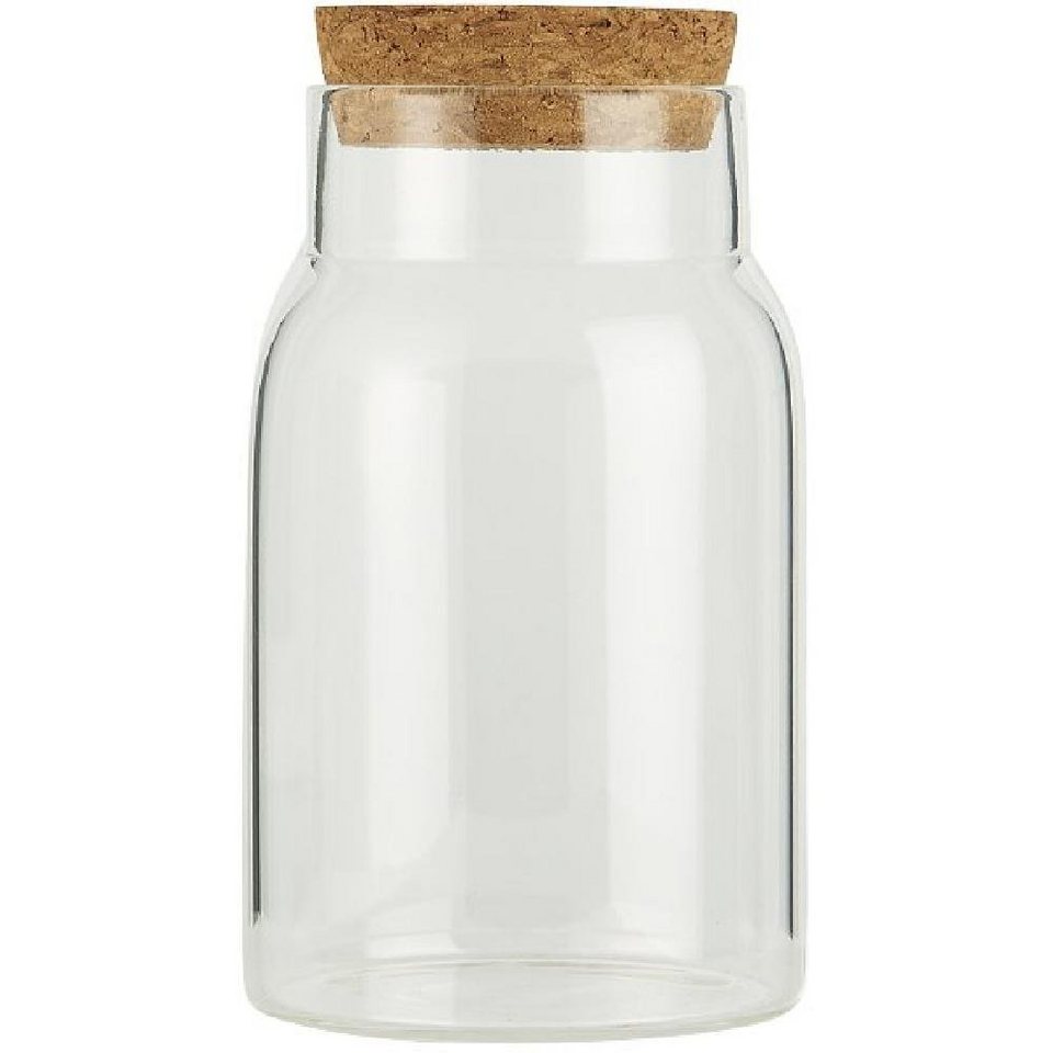Ib Laursen Vorratsglas Ib Laursen Vorratsglas mit Korkdeckel 210 ml, Glas,  Aufbewahrungsglas zur Lagerung von trockenen Lebensmitteln