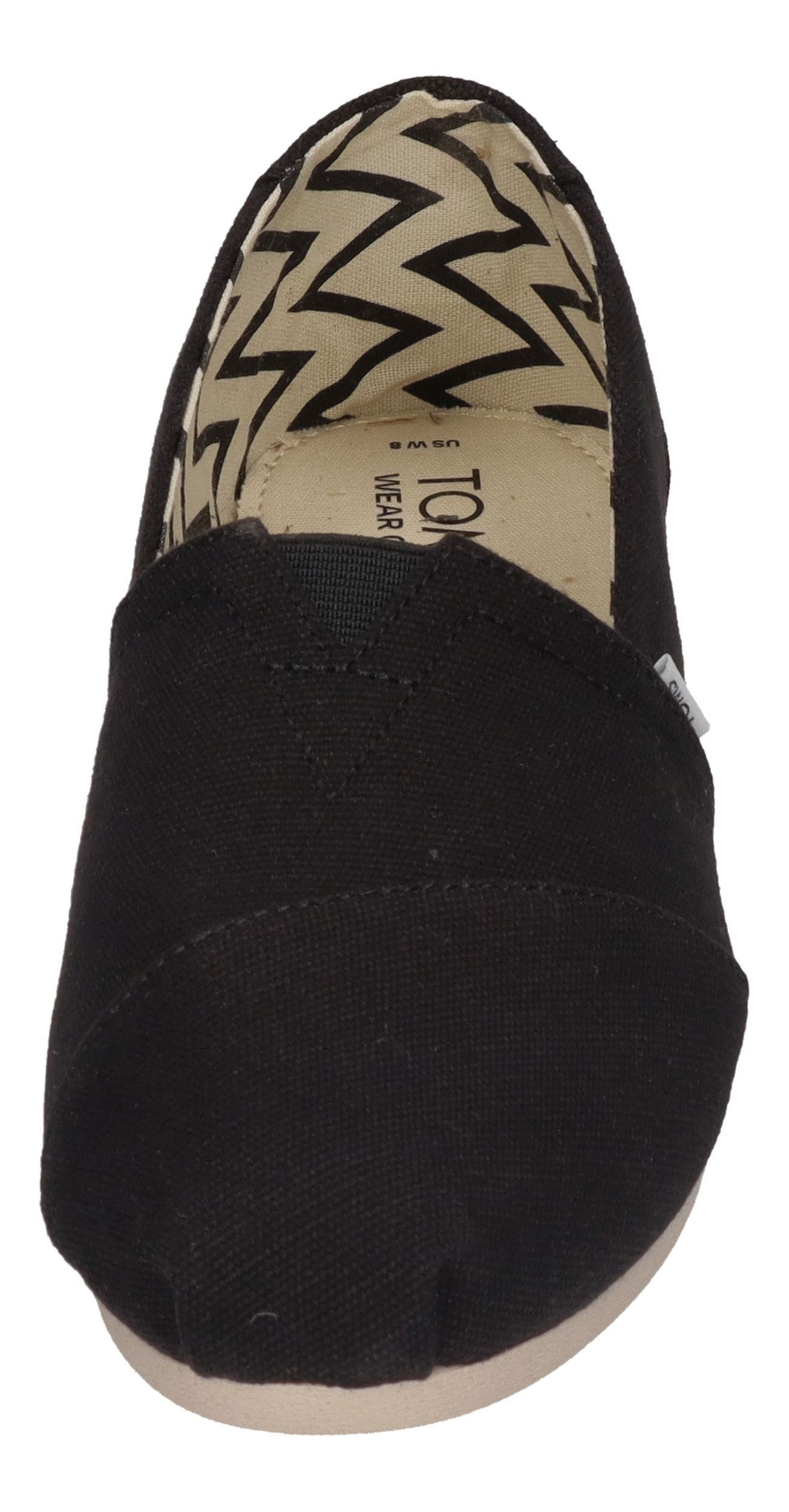 TOMS ALPARGATA Espadrille Black White