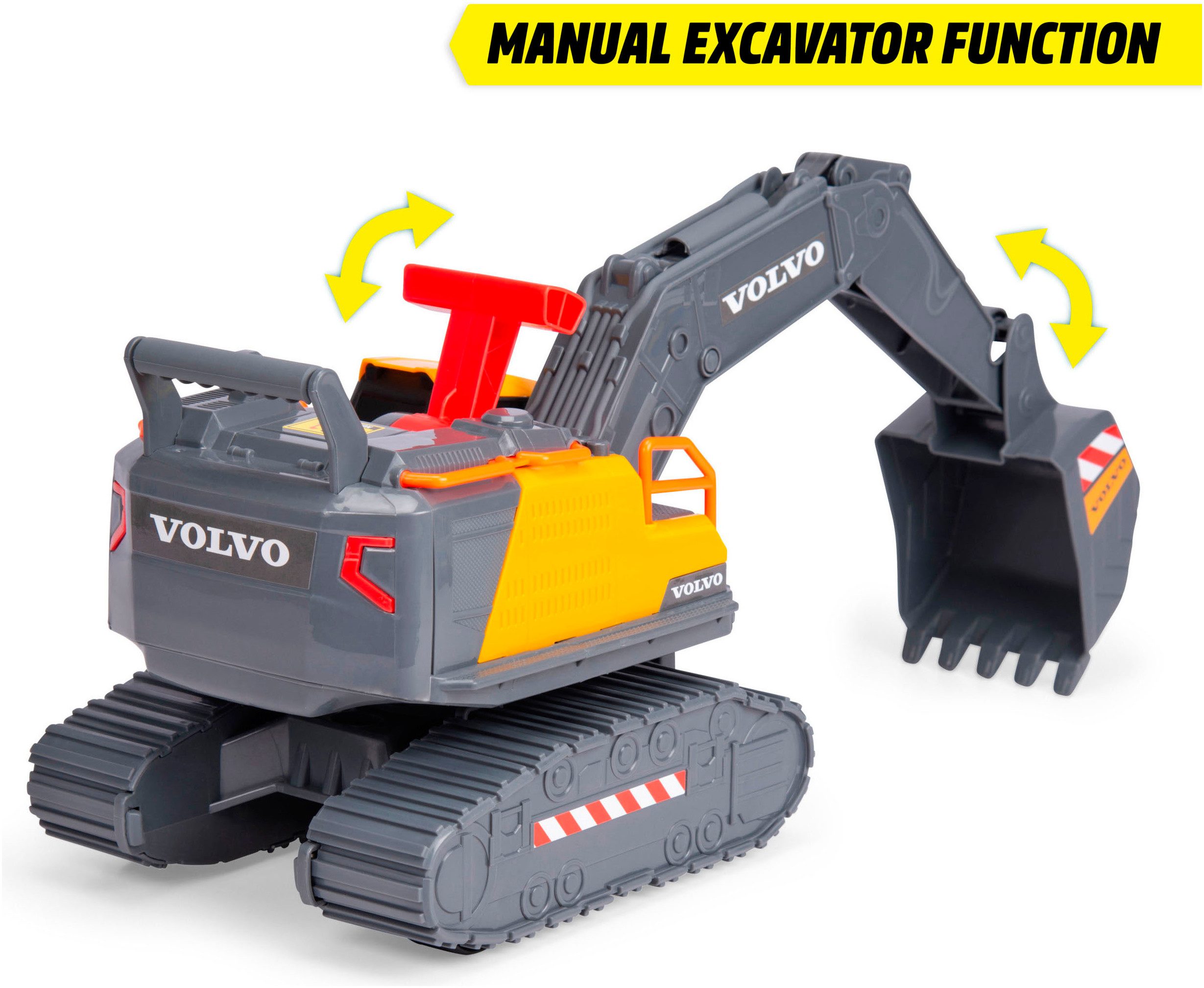 Dickie Toys Spielzeug-Bagger Volvo Power Excavator, mit Licht und Sound