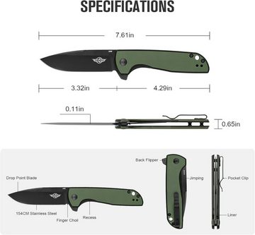 OLIGHT Taschenmesser Olight 25% Rabattion Freeze 2 Taschenmesser, (154CM Klinge mit hervorragender Retention)