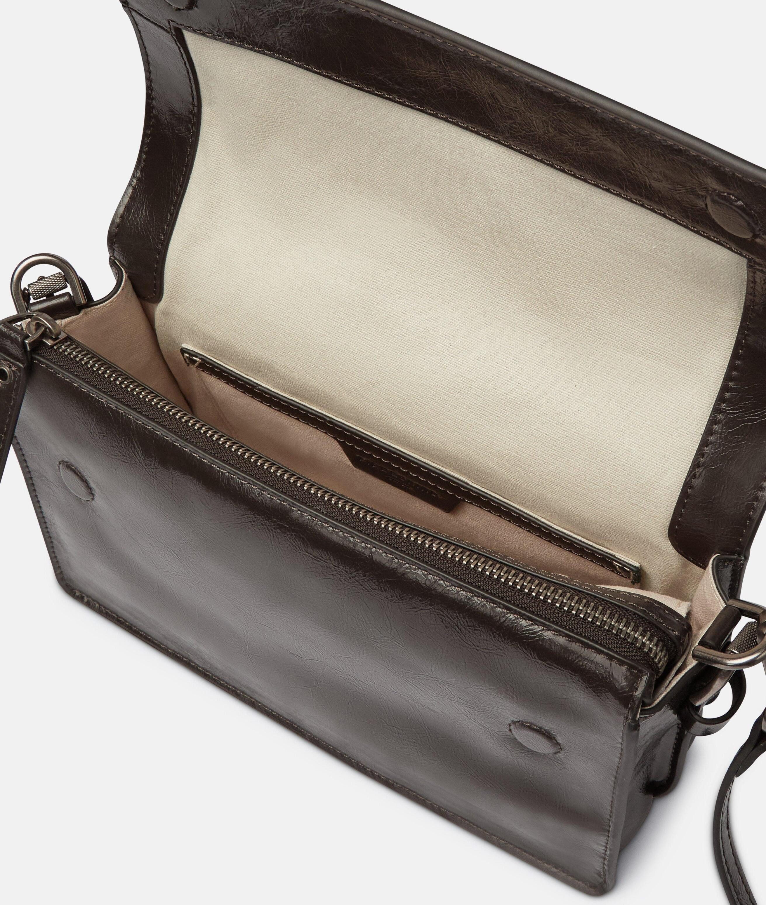 Liebeskind Berlin Umhängetasche Audrey Crossbody S, Handliche Umhängetasche in Lacklederoptik mit glossy Finish