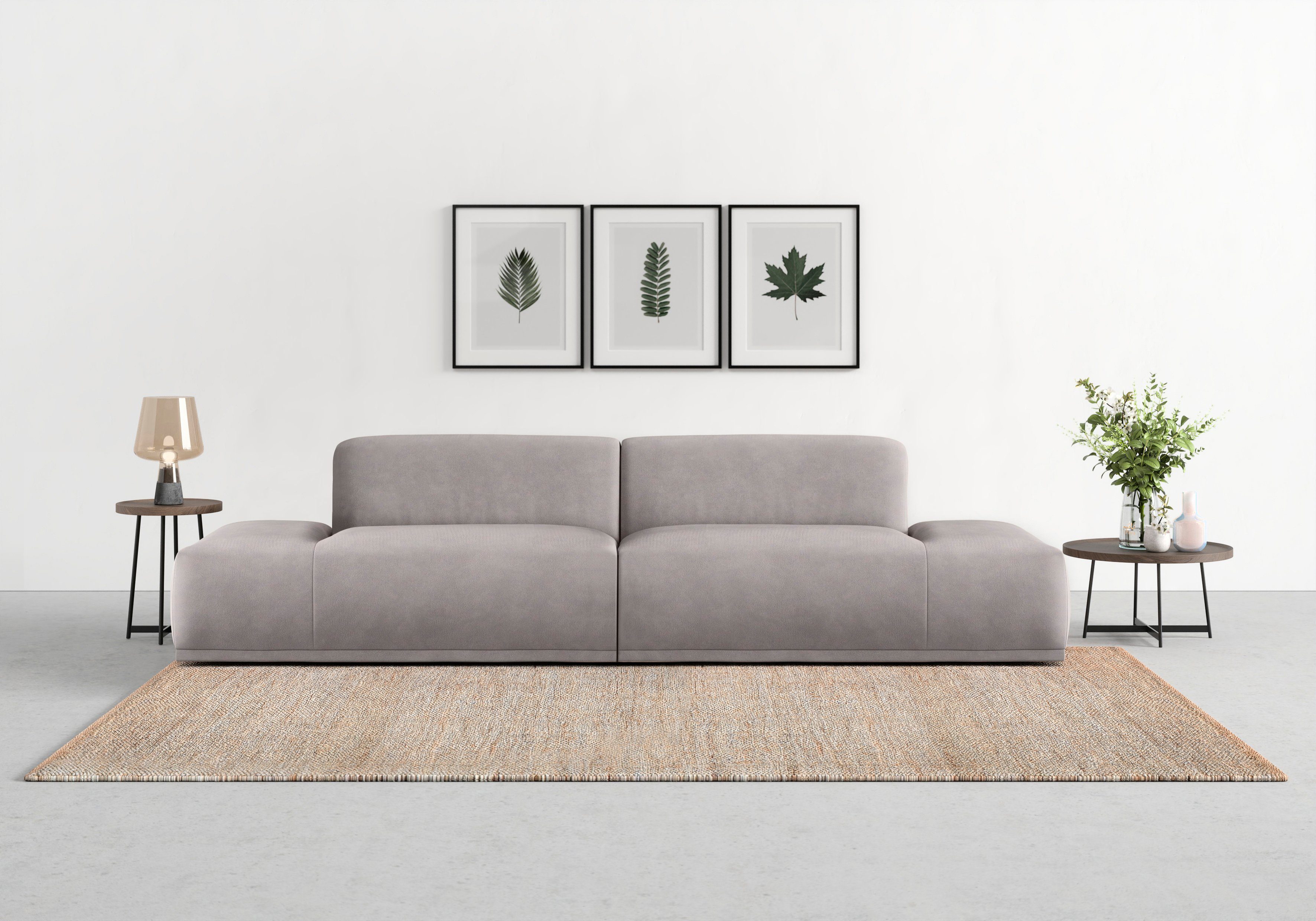 TRENDMANUFAKTUR Big-Sofa Braga, toller Sitzkomfort, Designsofa, in moderner Optik, mit hochwertigem Kaltschaum