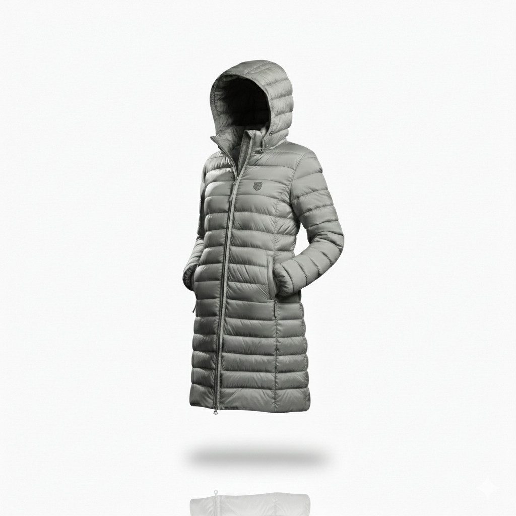 Geographical Norway Steppmantel Damen Outdoorjacke Regenjacke Frühling Leicht Lange