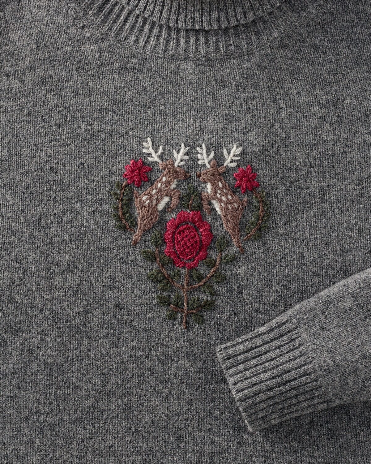 Reitmayer Strickkleid Strickkleid mit Hirschmotiv