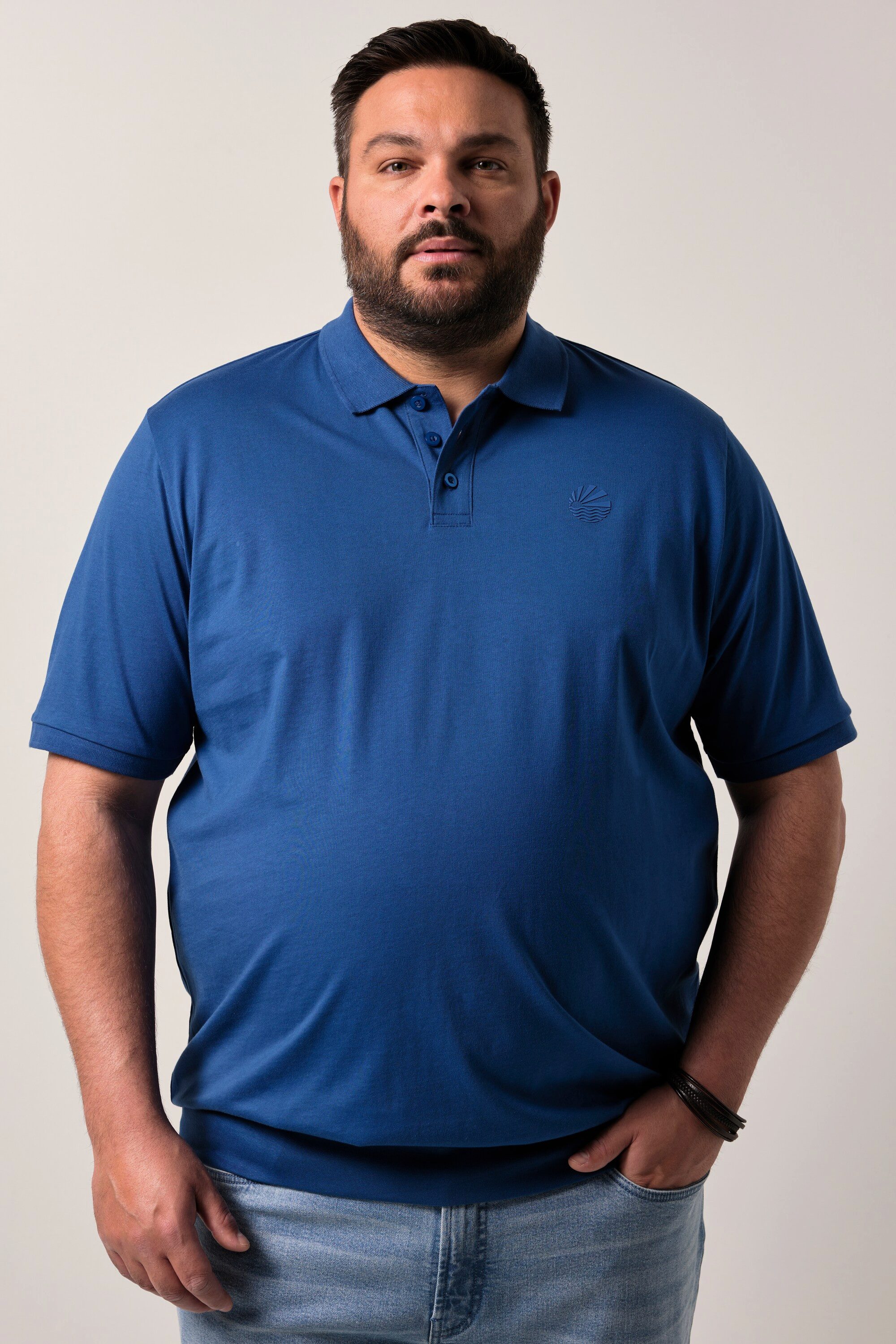 Men Plus Poloshirt Men+ Poloshirt Bauchfit günstig online kaufen