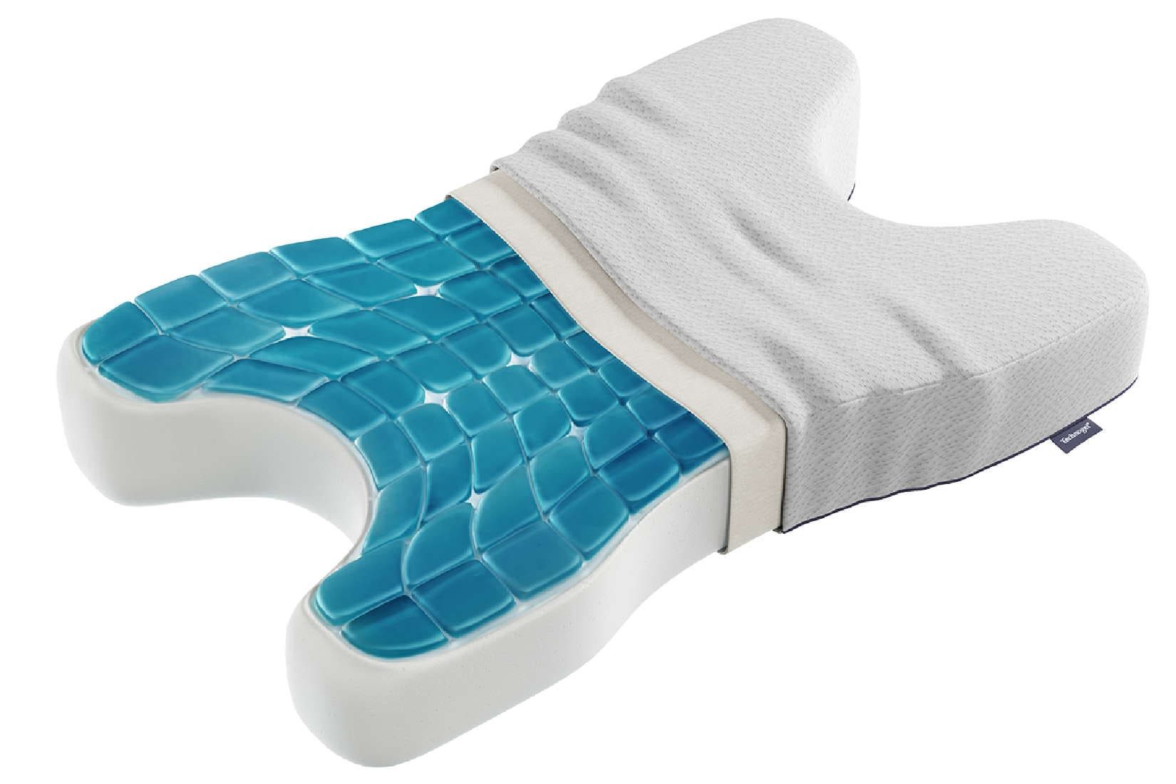 Technogel Nackenkissen CPAP Gelkissen, C-förmigen Aussparungen für medizinische Schlafmasken