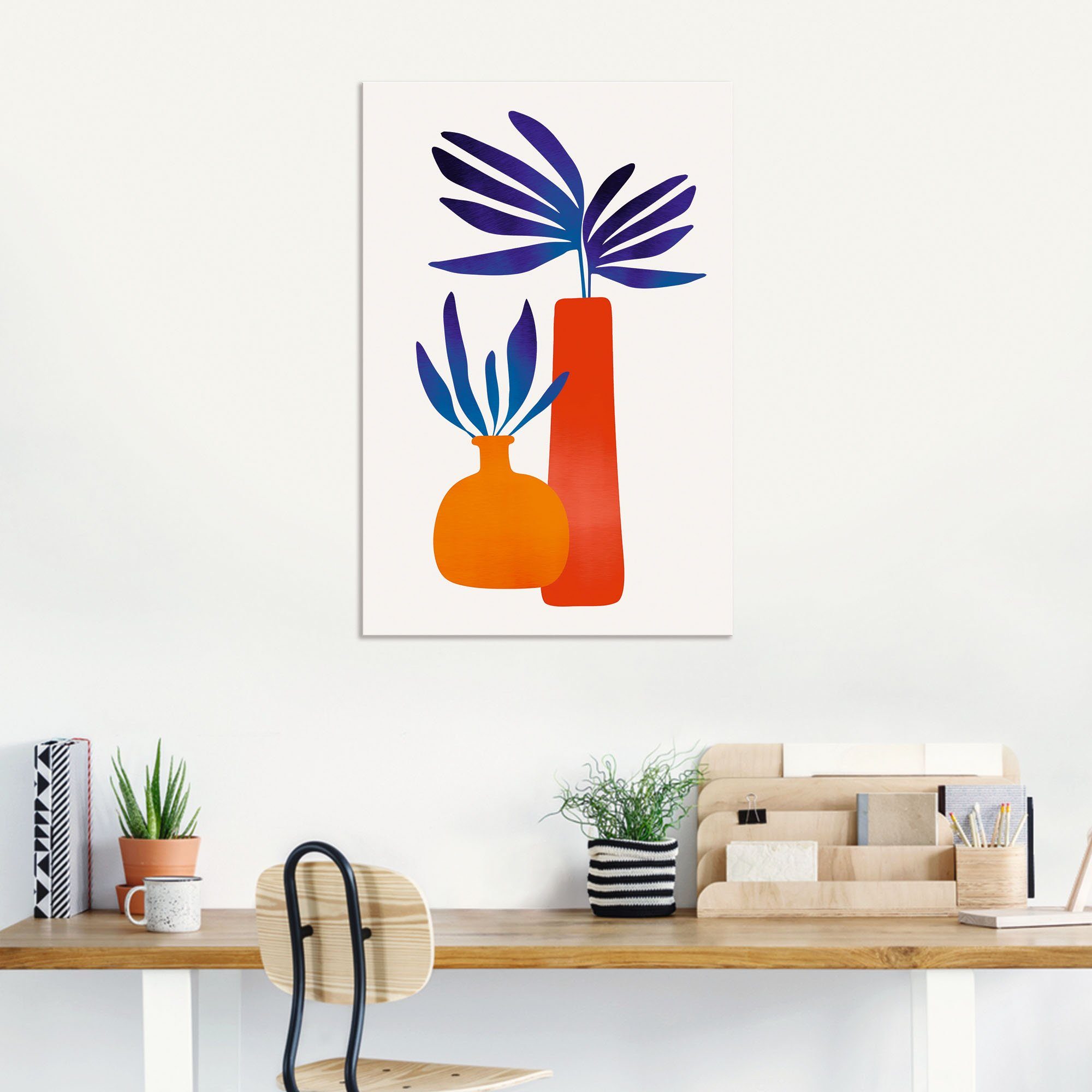 Poster Größen Wandbild Alubild, (1 Märchenpflanze, Leinwandbild, Töpfe oder Artland Vasen versch. als St), Wandaufkleber in &
