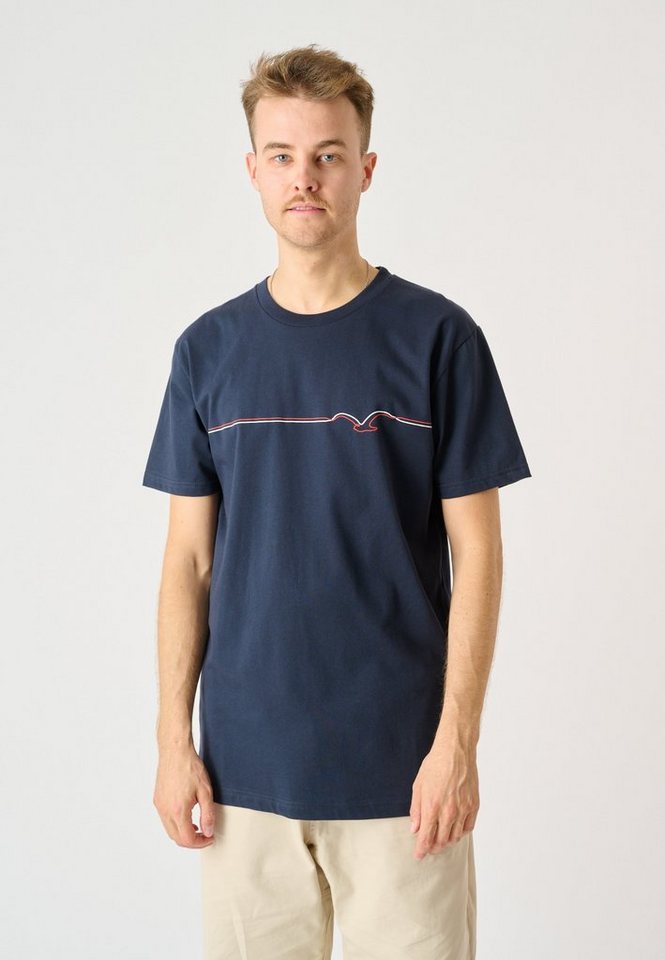 Cleptomanicx T-Shirt Möwe Pufflines mit trendigem Frontprint, Mit  klassischem Rundhalsausschnitt besonders bequem