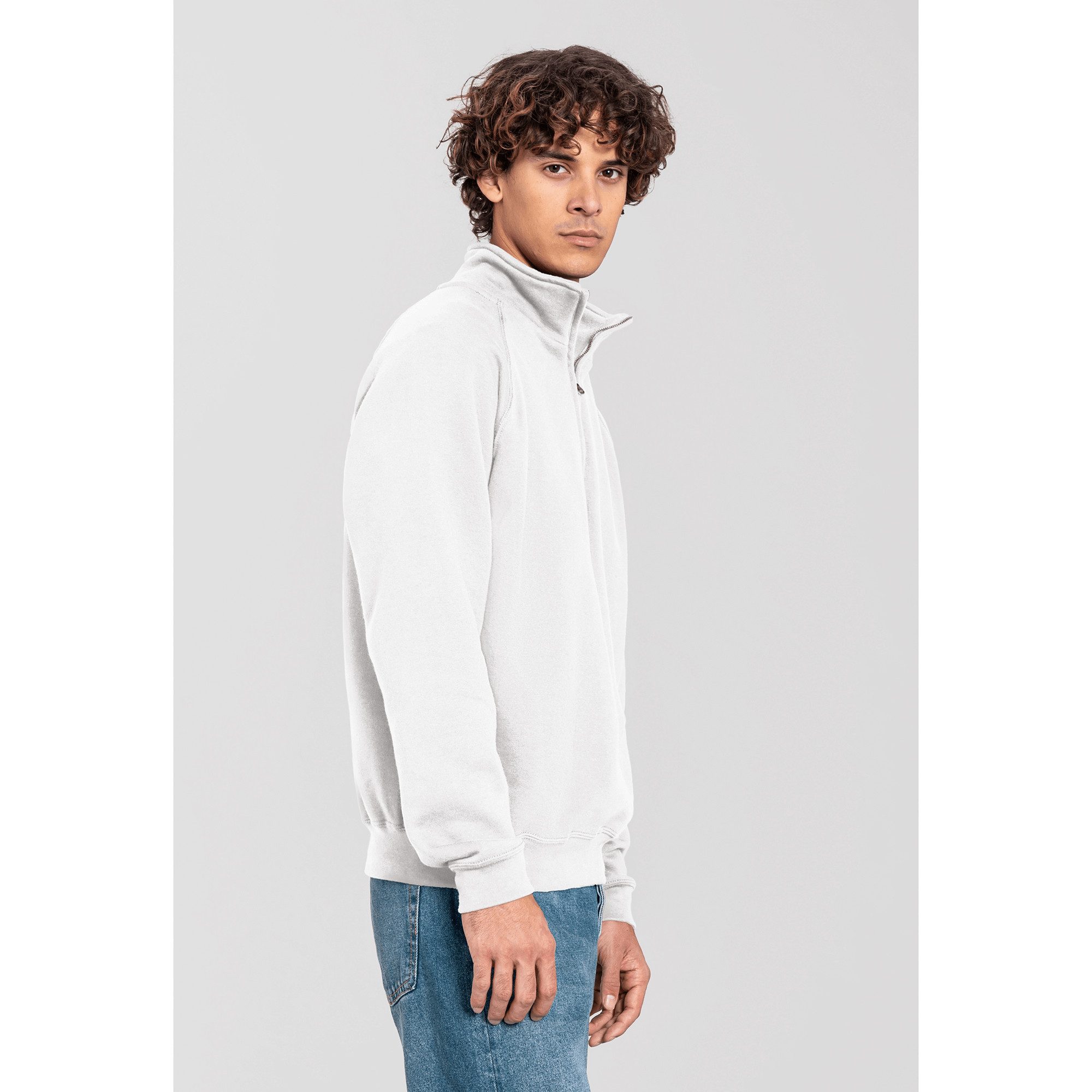 Fruit of the Loom Sweatshirt Iconic Premium Zip Neck Sweat – Bild 3 von 5