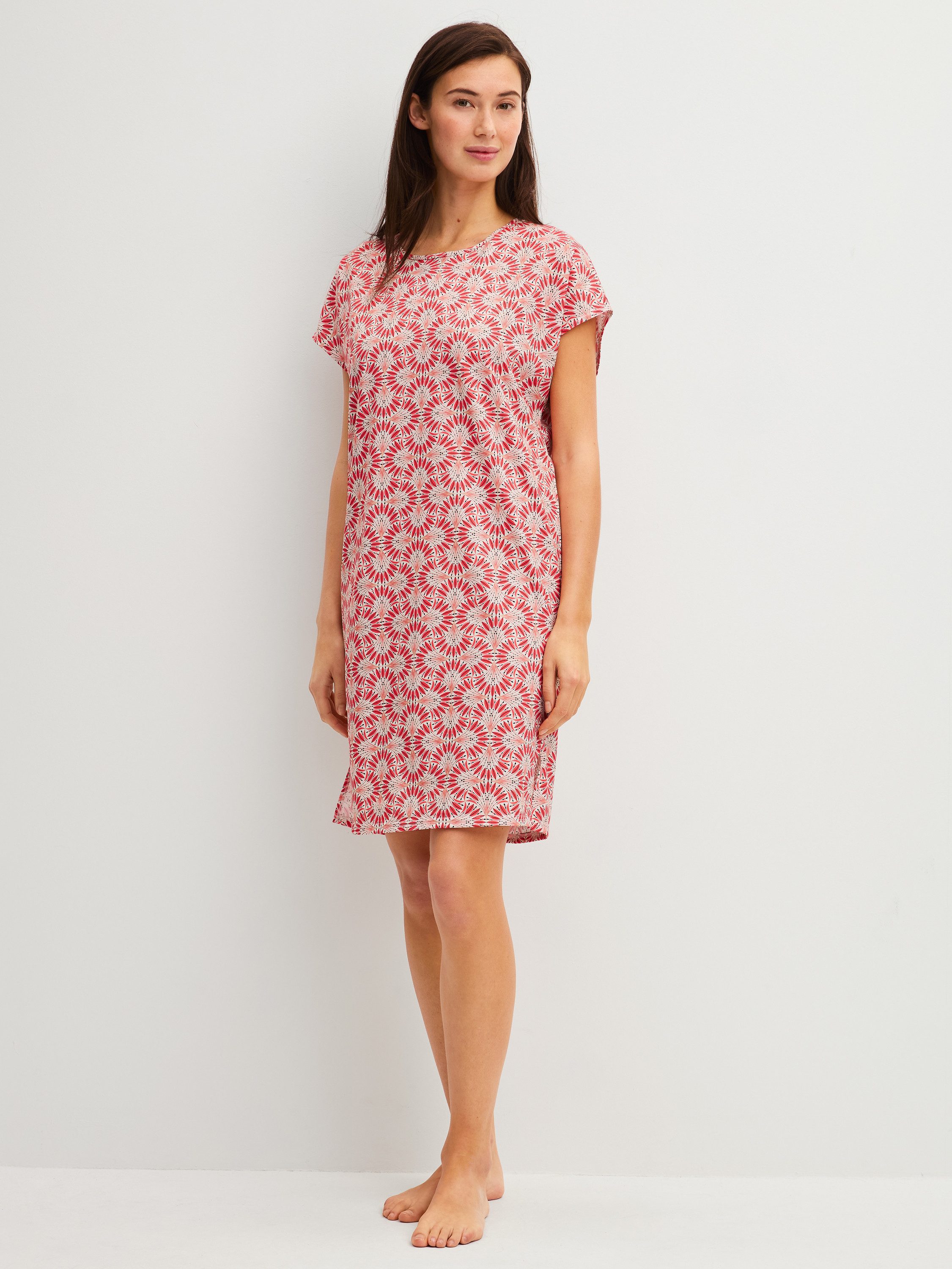 CALIDA Nachthemd Cotton Special Damen (1-tlg) 100% Baumwolle, atmungsaktiv, hautfreundlich, pflegeleicht, Länge 95cm