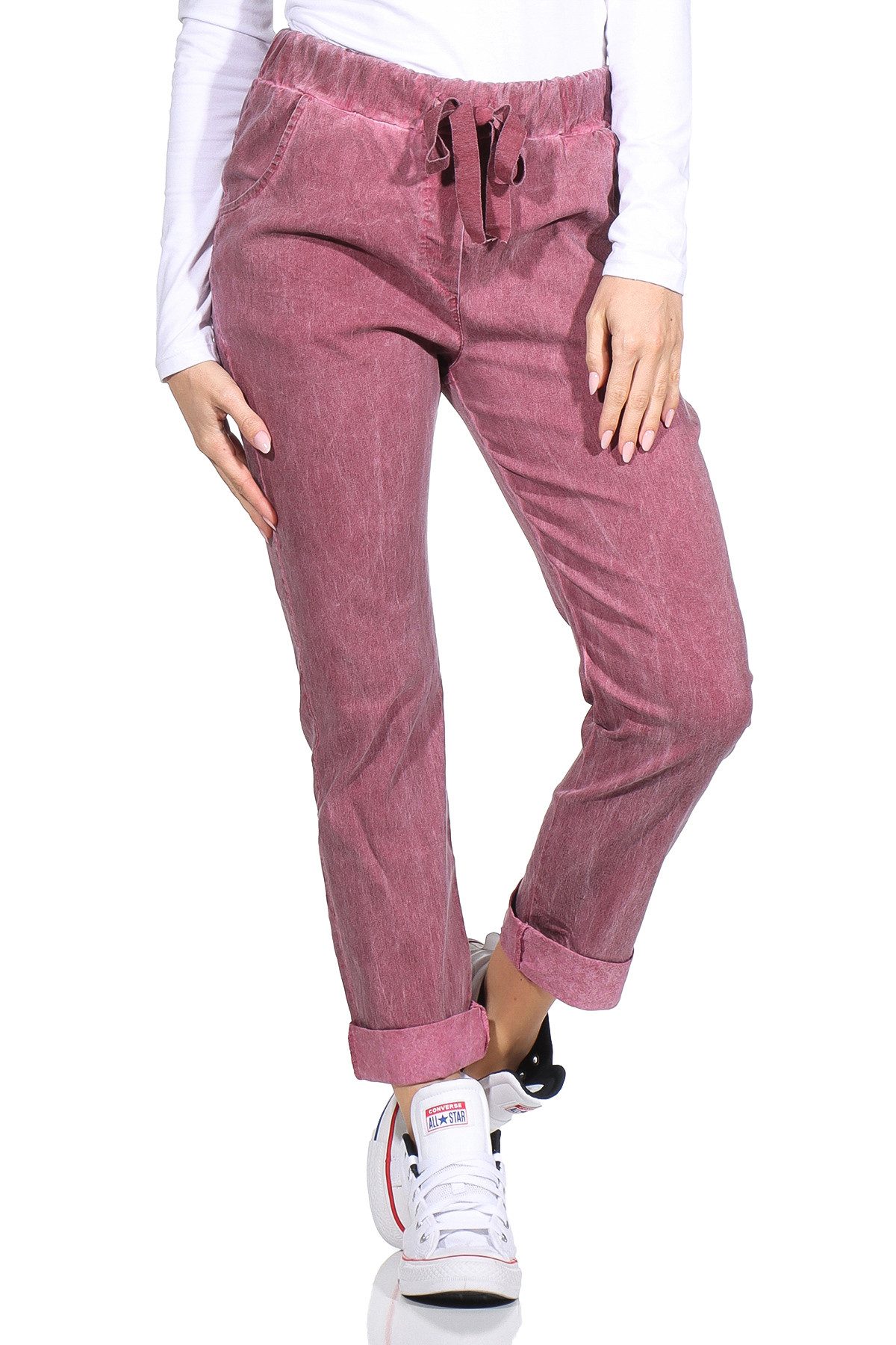 simaranda Sweathose Freizeithose 21515 Sweatpants im Vintage Look Joggpants