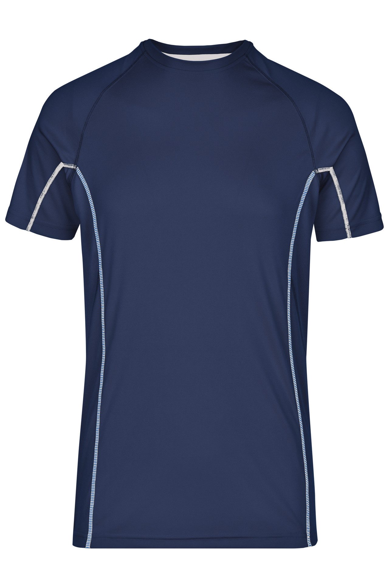 James & Nicholson Laufshirt Doppelpack Herren Sportshirt modische reflektierende Details JN421 (Doppelpack, 2 Stück) Feuchtigkeitsregulierend, atmungsaktiv und schnell trocknend
