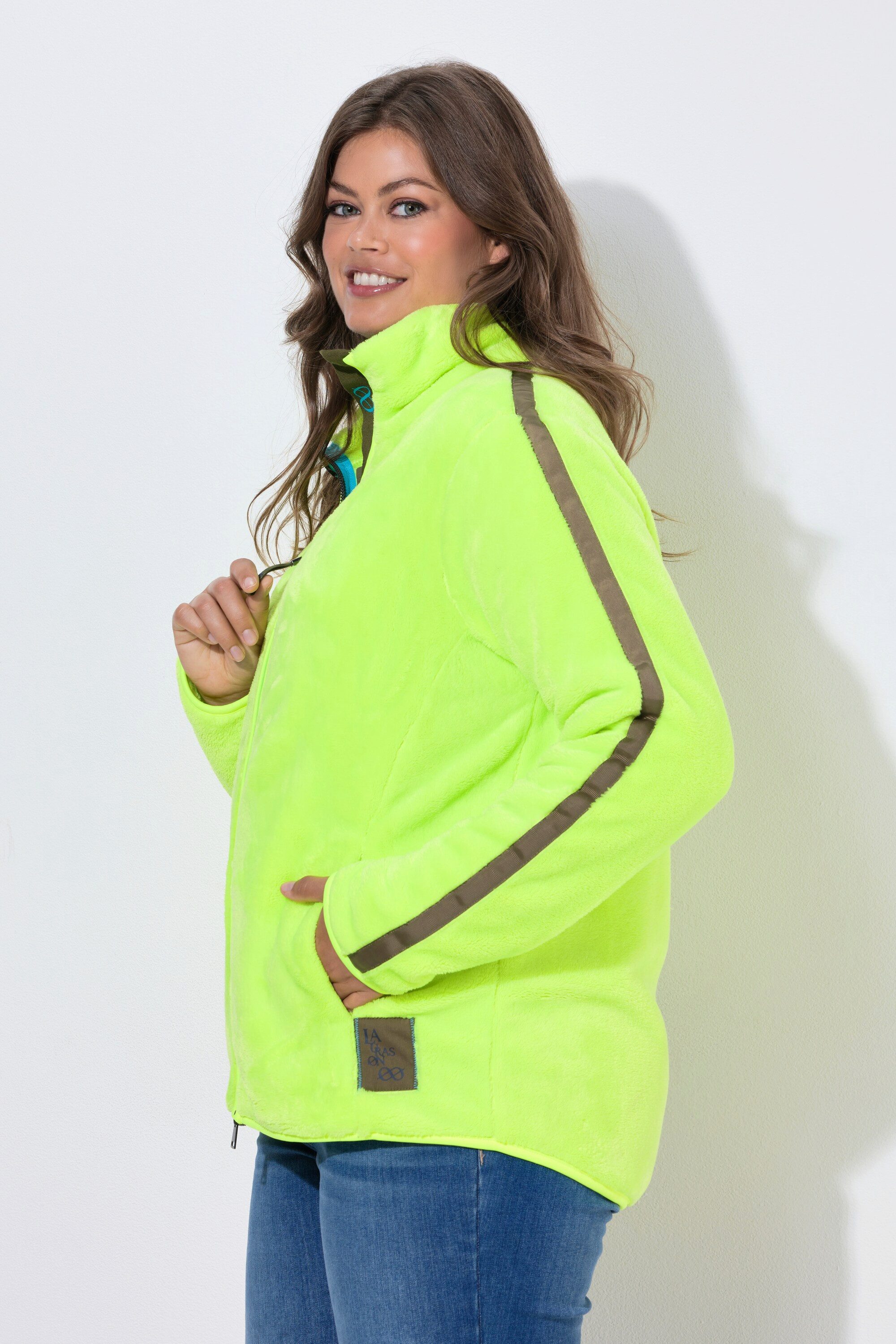Laurasøn Bouclèjacke Teddyjacke Stehkragen Langarm – Bild 4 von 4