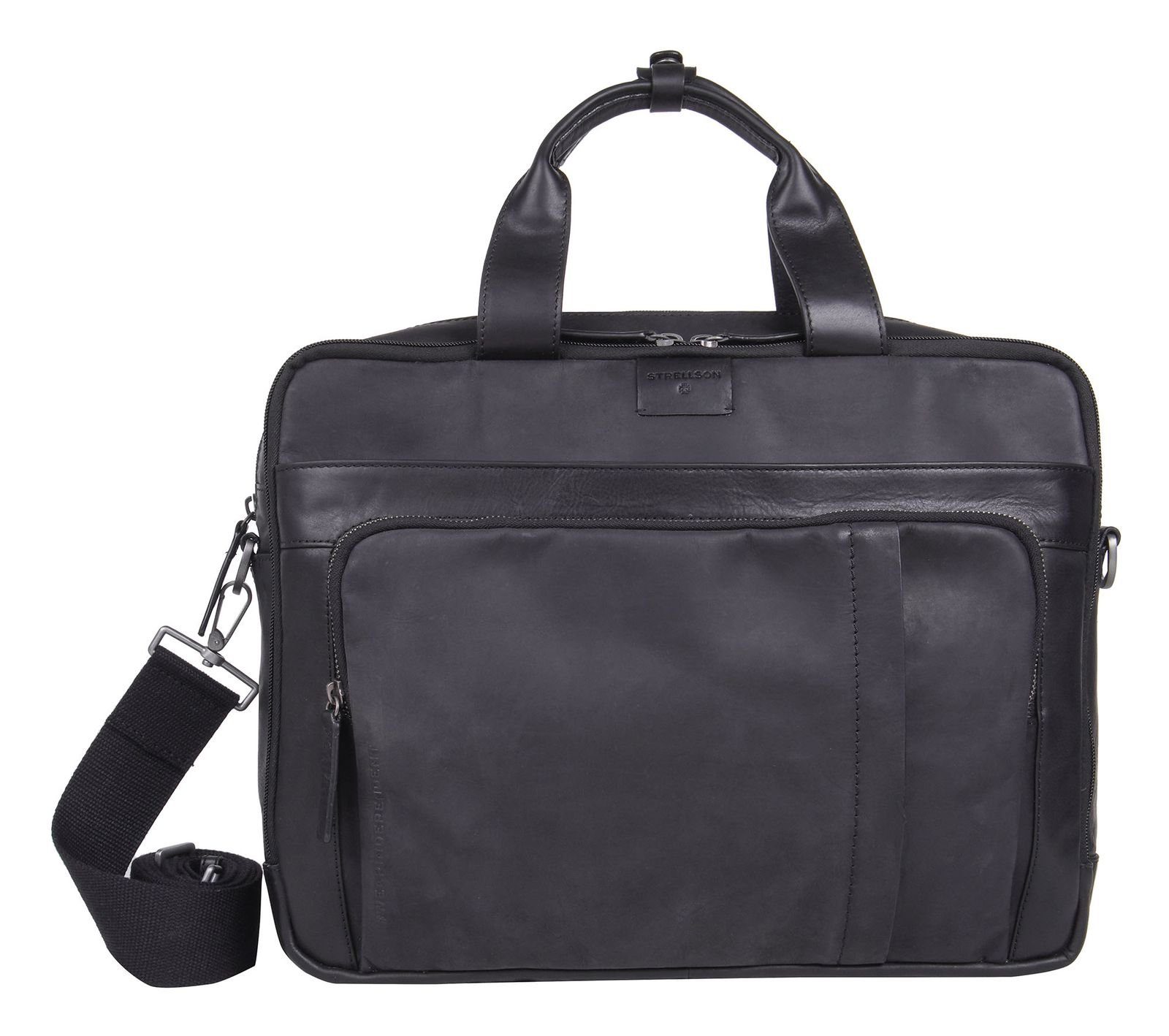 Strellson Henkeltasche Charles Briefbag, aus echtem Leder