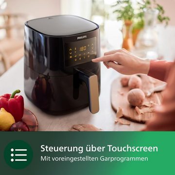 Philips Heißluftfritteuse 5000-Serie L (0.8Kg), 13-in-1 Wifi verbunden, 1400,00 W, 90% Weniger Fett mit Rapid Air Technologie, Rezepte-App