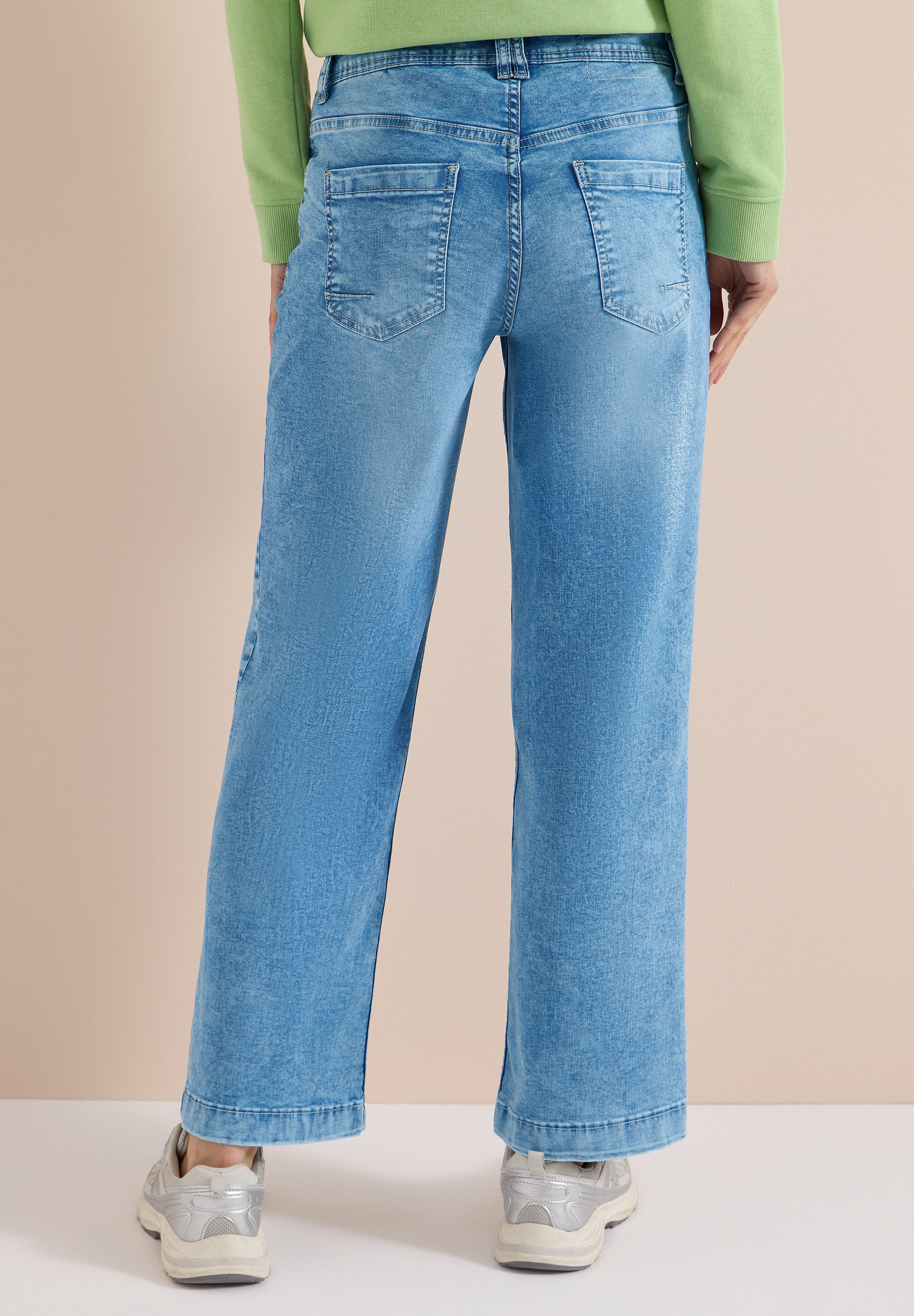 CECIL Loose-fit-Jeans aus Baumwolle mit Stretchanteil