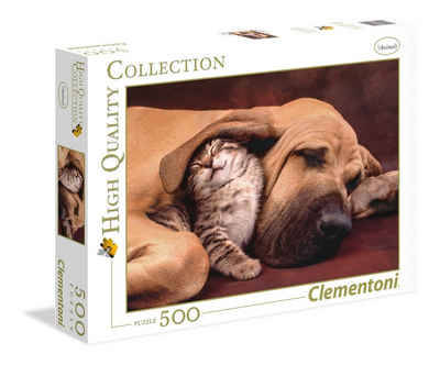 Clementoni® Puzzle Clementoni 35020 Cuddles 500 Teile Puzzle, Puzzleteile, Made in Europe