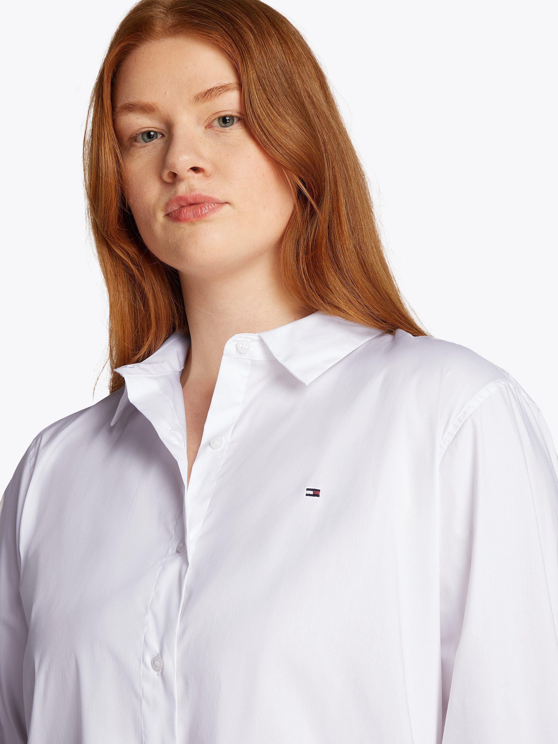 Tommy Hilfiger Curve Hemdbluse CRV ESS POPLIN REGULAR SHIRT in Großen Größe günstig online kaufen