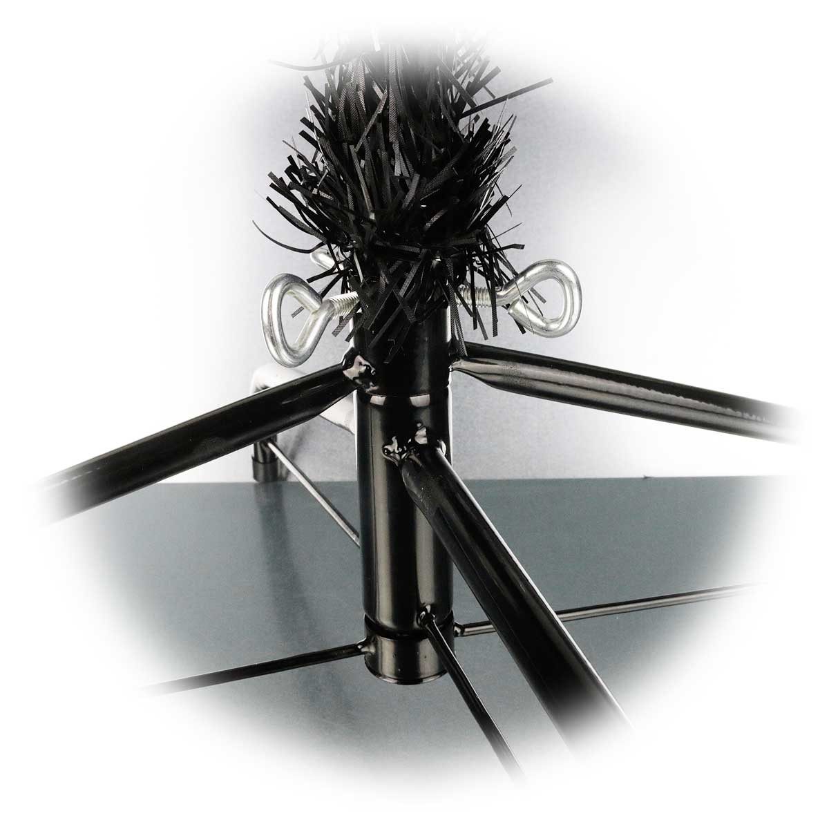 STAR TRADING Künstlicher Weihnachtsbaum LED Weihnachtsbaum schwarz 210cm 260 daylight LEDs