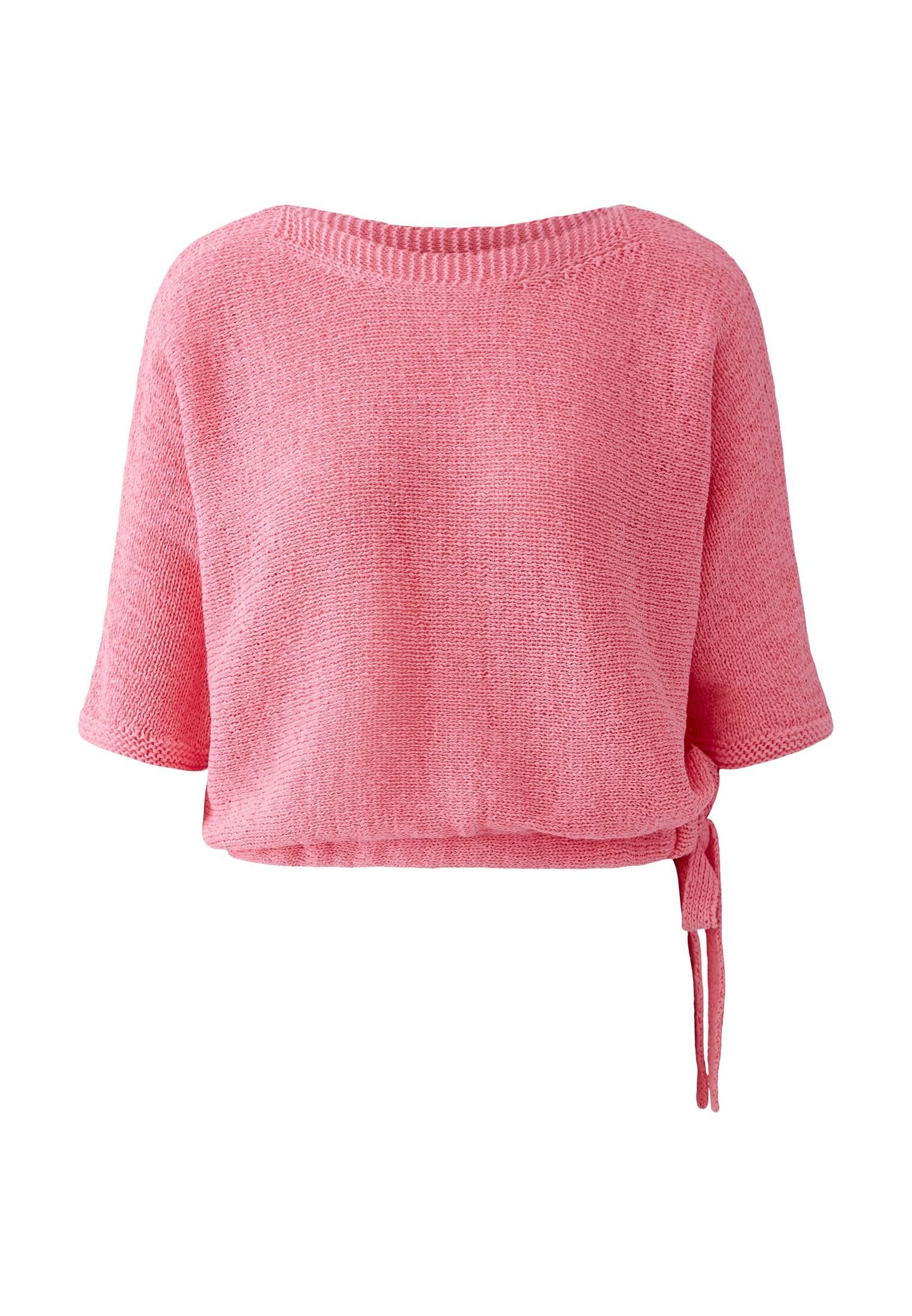 Oui Rundhalspullover Pullover Baumwollmischung günstig online kaufen
