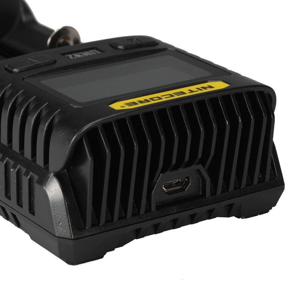 Nitecore UMS2 2-Schacht USB-Ladegerät mit LCD Batterie-Ladegerät