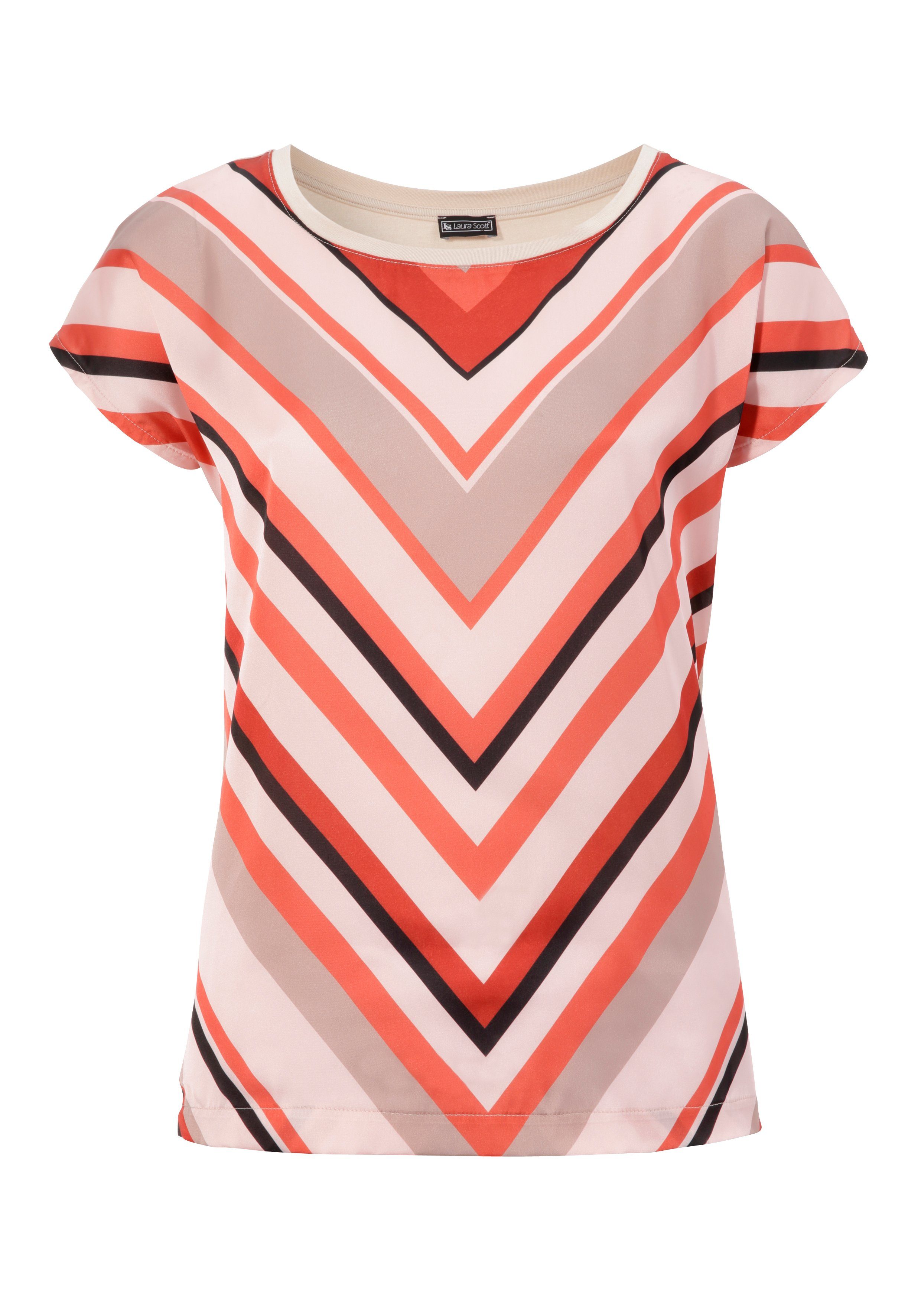 LAURA SCOTT Shirtbluse aus glänzendem Satin mehr