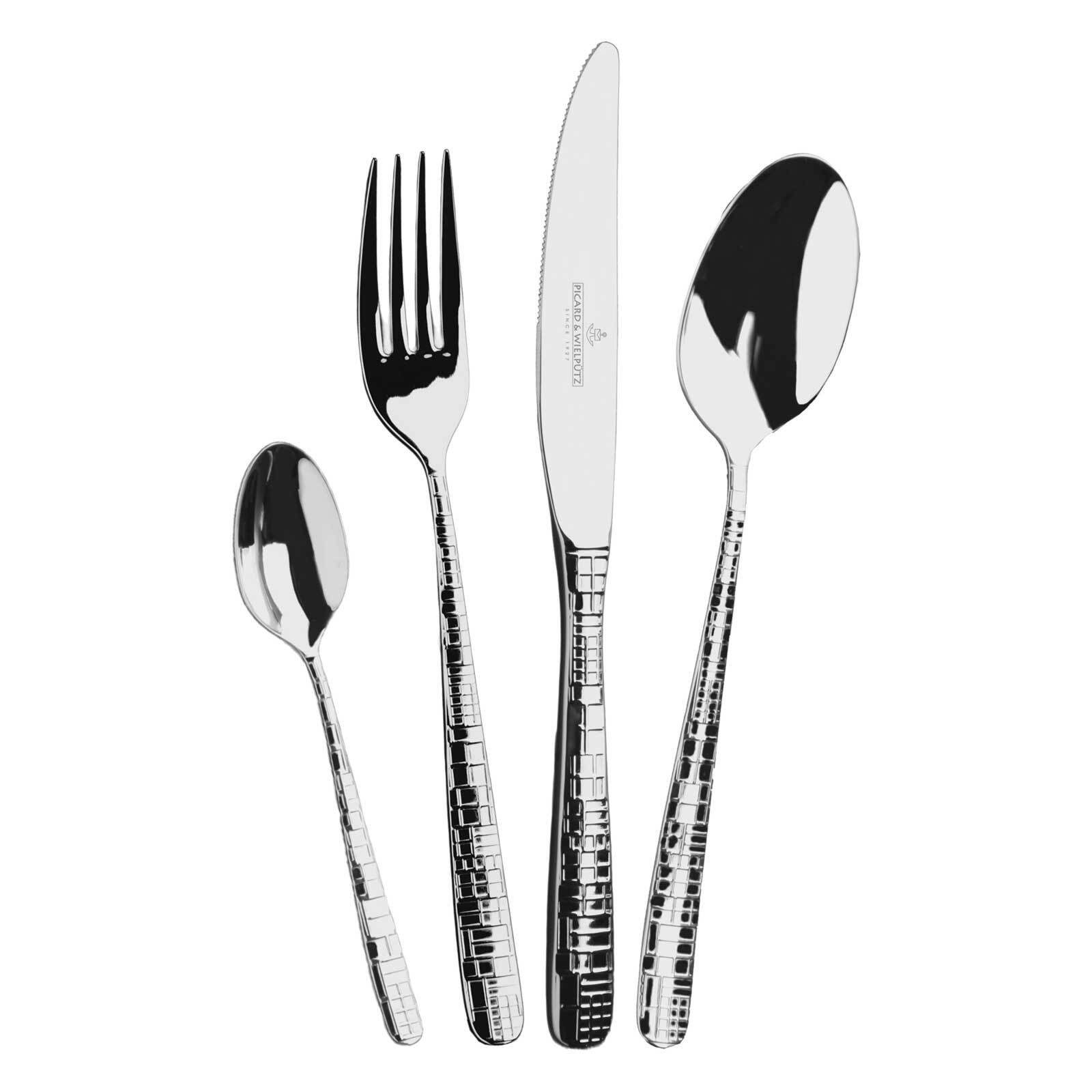 Picard & Wielpütz Solingen Besteck-Set Frame Tafelbesteck 24er Set (24-tlg), Metall, Spülmaschinengeeignet
