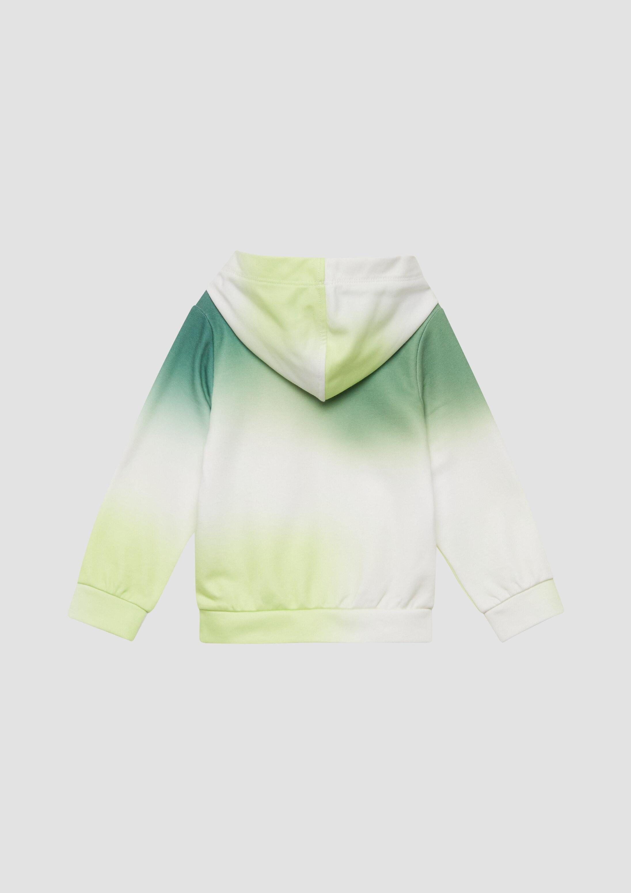 s.Oliver Sweatshirt Sweatshirt Sweatshirt mit Farbverlauf und Kapuze