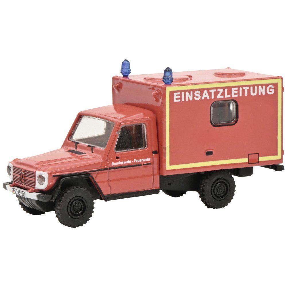 Modelleisenbahn-Straße Schuco 452668700 H0 Einsatzfahrzeug Modell Mercedes Benz G Feuerwehr
