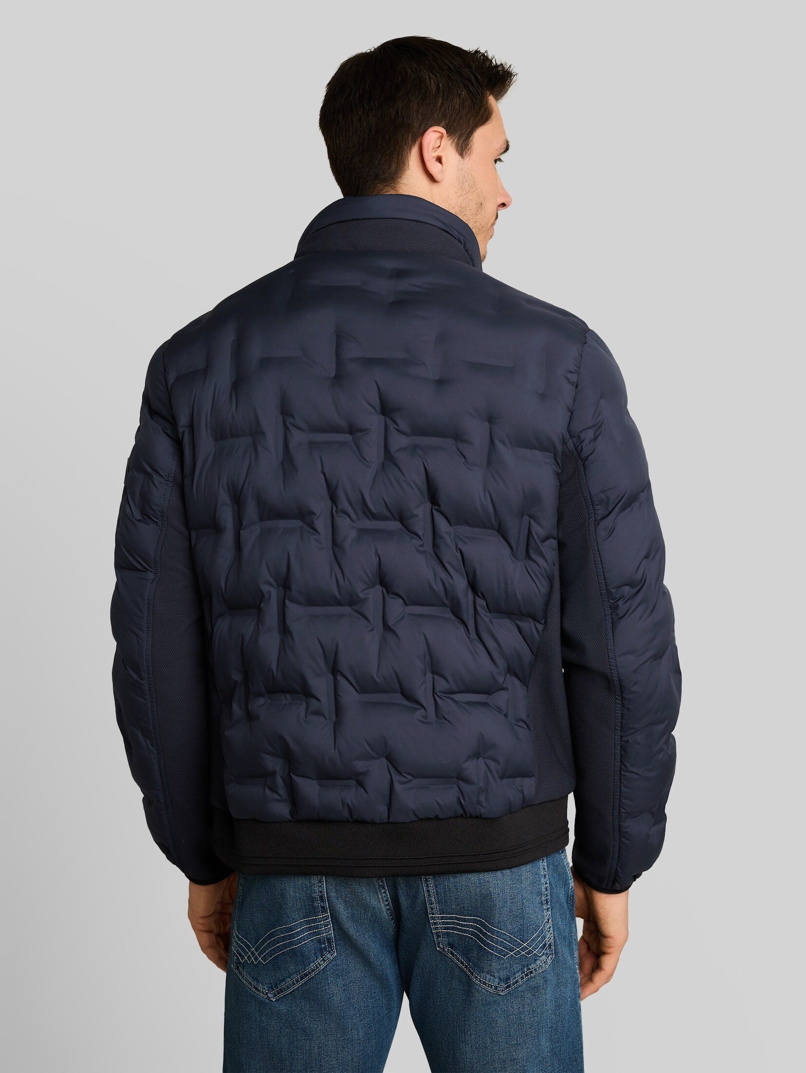 TOM TAILOR Winterjacke Jacken Hybrid Steppjacke mit verstaubarer Kapuze