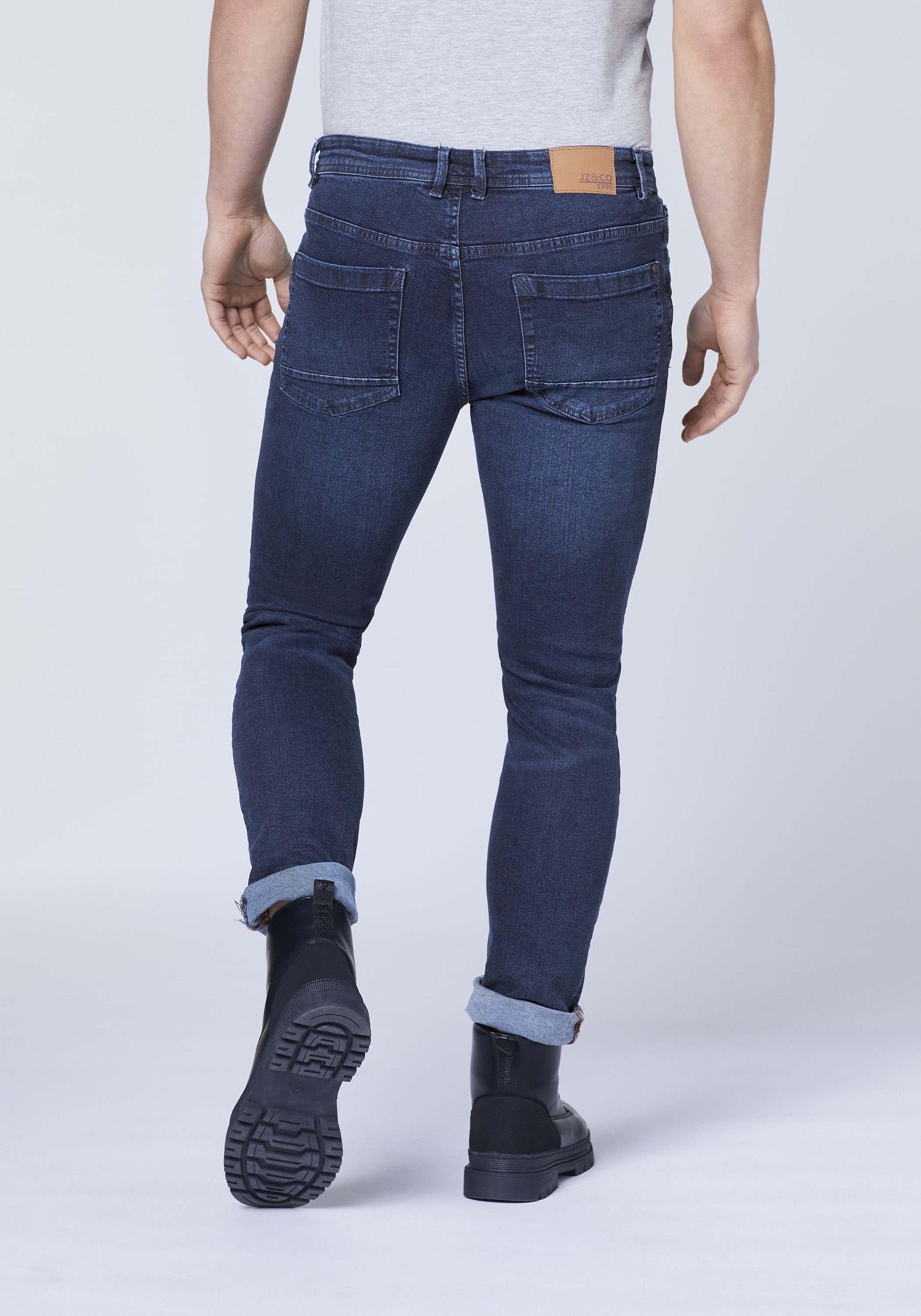 Blue & Used-Effekten Co JZ 48 Dark Slim-fit-Jeans mit