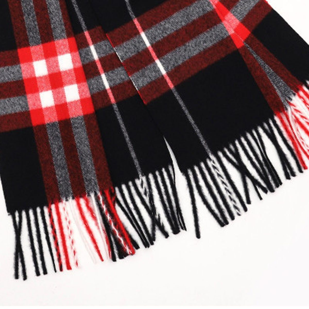 Jormftte Halstuch Plaid Weicher Luxuriöser für winter Schwarz Frauen,für und Winterschal Männer