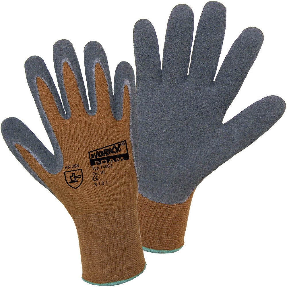 Arbeitshandschuhe Leipold Doehle Nylon Latex FOAM 14902-9 Nylon Arbeitshandschuh Größe (