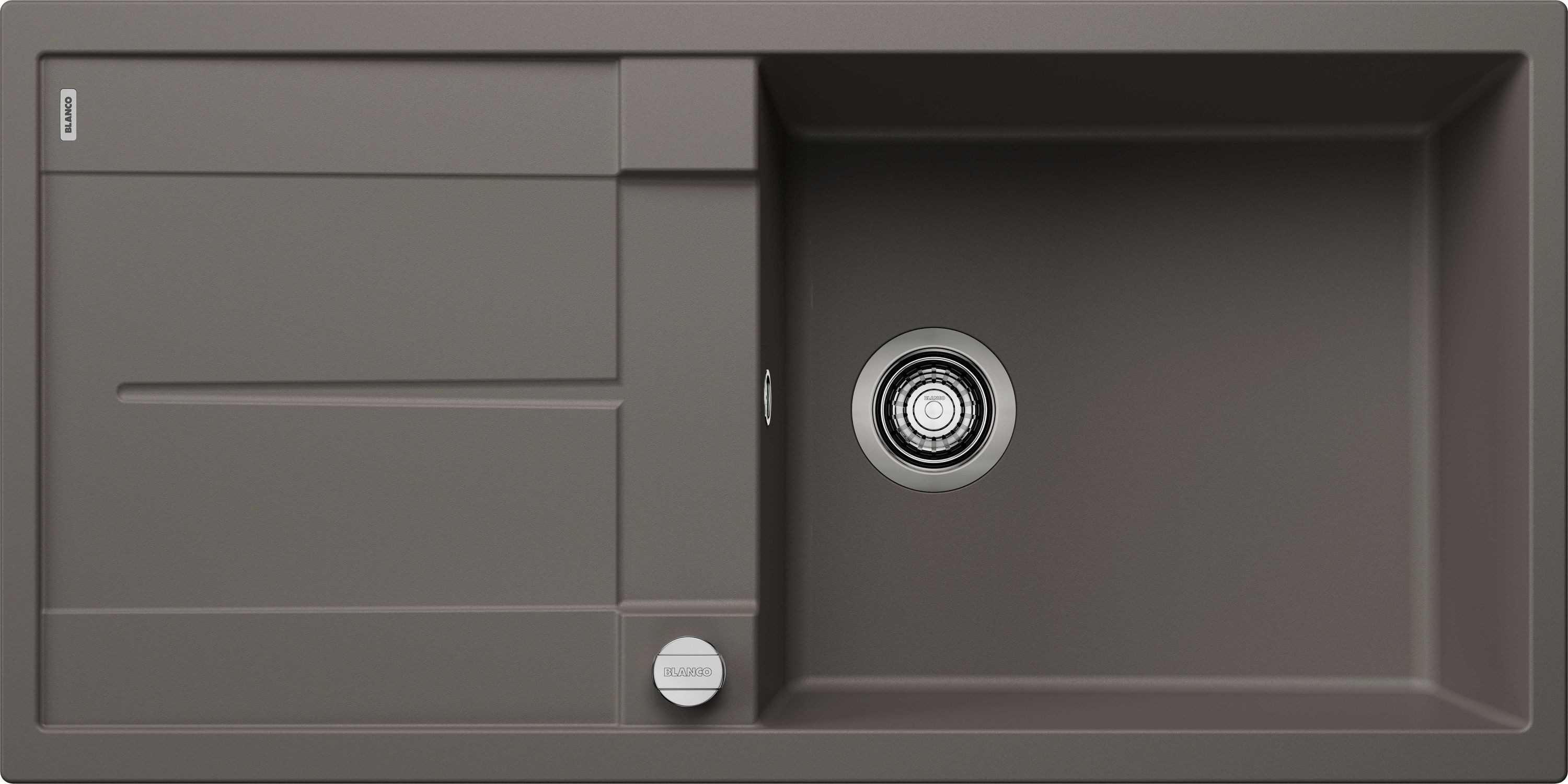 Einbauspüle METRA XL 6 S Einbauspüle SILGRANIT vulkangrau ab 60 cm Excenter