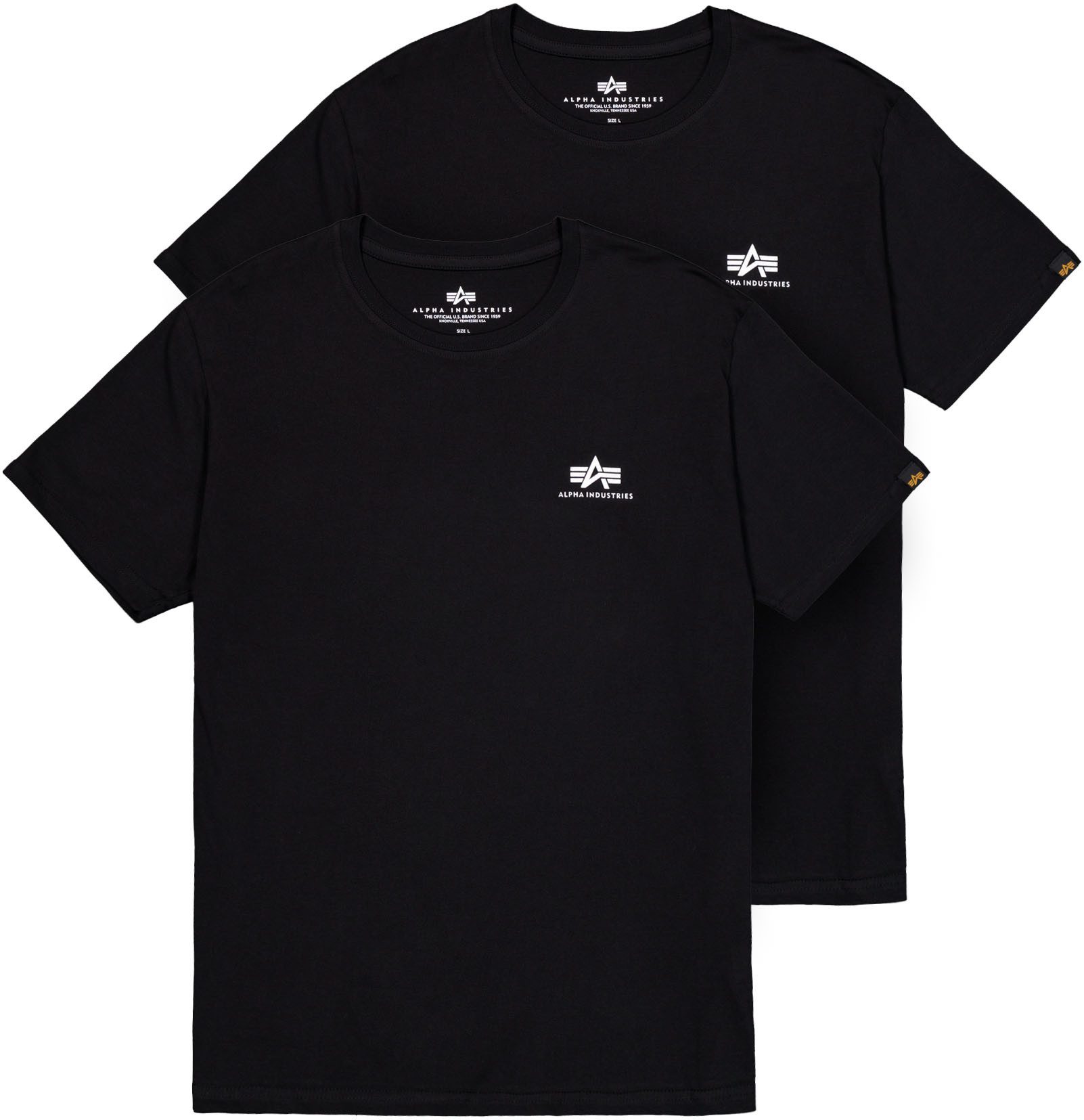 Rundhalsshirt Basic T Small Logo 2 Pack