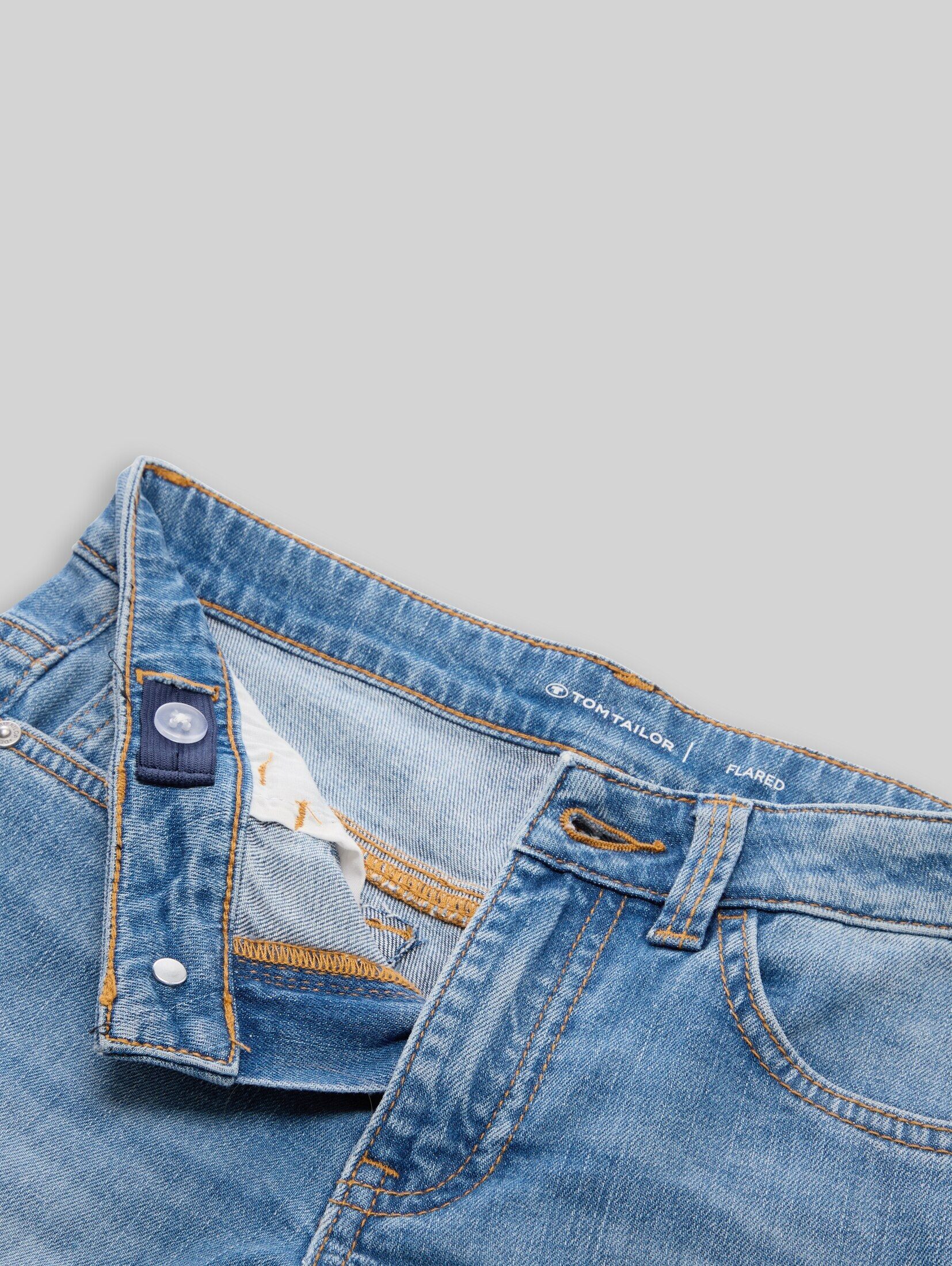 TOM TAILOR Weite Jeans Jeanshosen Flared Jeans mit Stretch – Bild 5 von 5