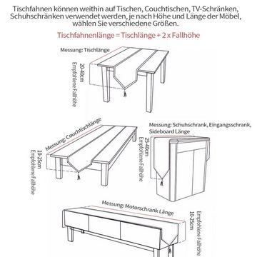 MAGICSHE Tischdecke Amerikanisches Retro Tischläufer rechteckige Häkelspitze Hohle