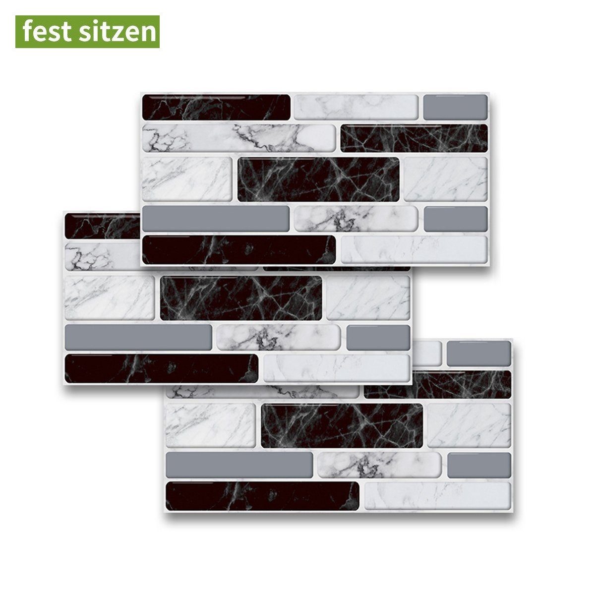 Welikera Wandtattoo 54 Stück Fliesensticker,Selbstklebende 3D Wandaufkleber günstig online kaufen