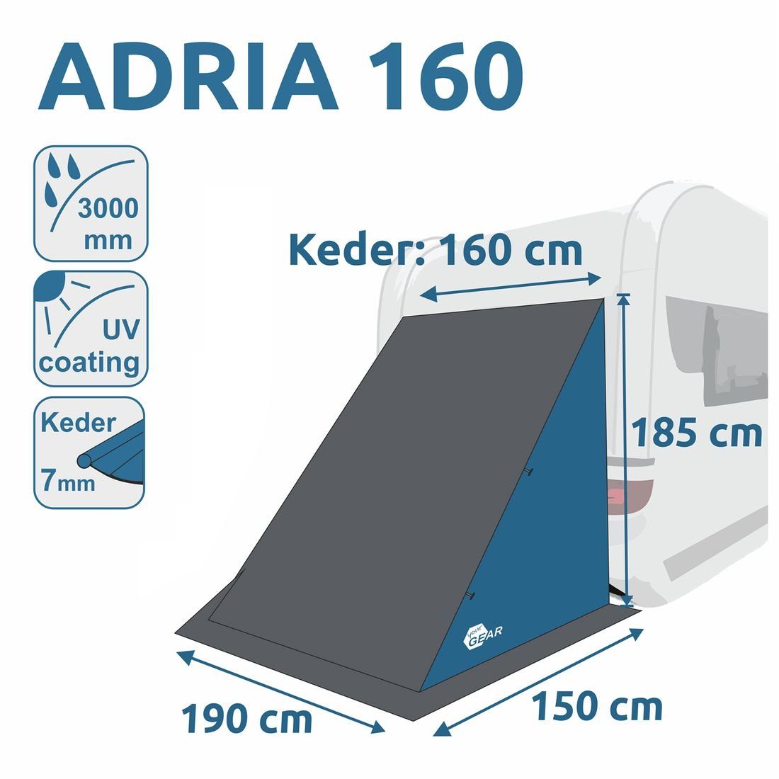 yourGEAR Vorzelt your GEAR Adria 160 günstig online kaufen