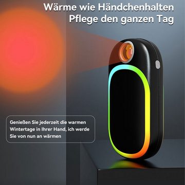 DOPWii Handwärmer Wiederaufladbarer, 10000mAh Handwärmer mit einstellbarer Temperatur