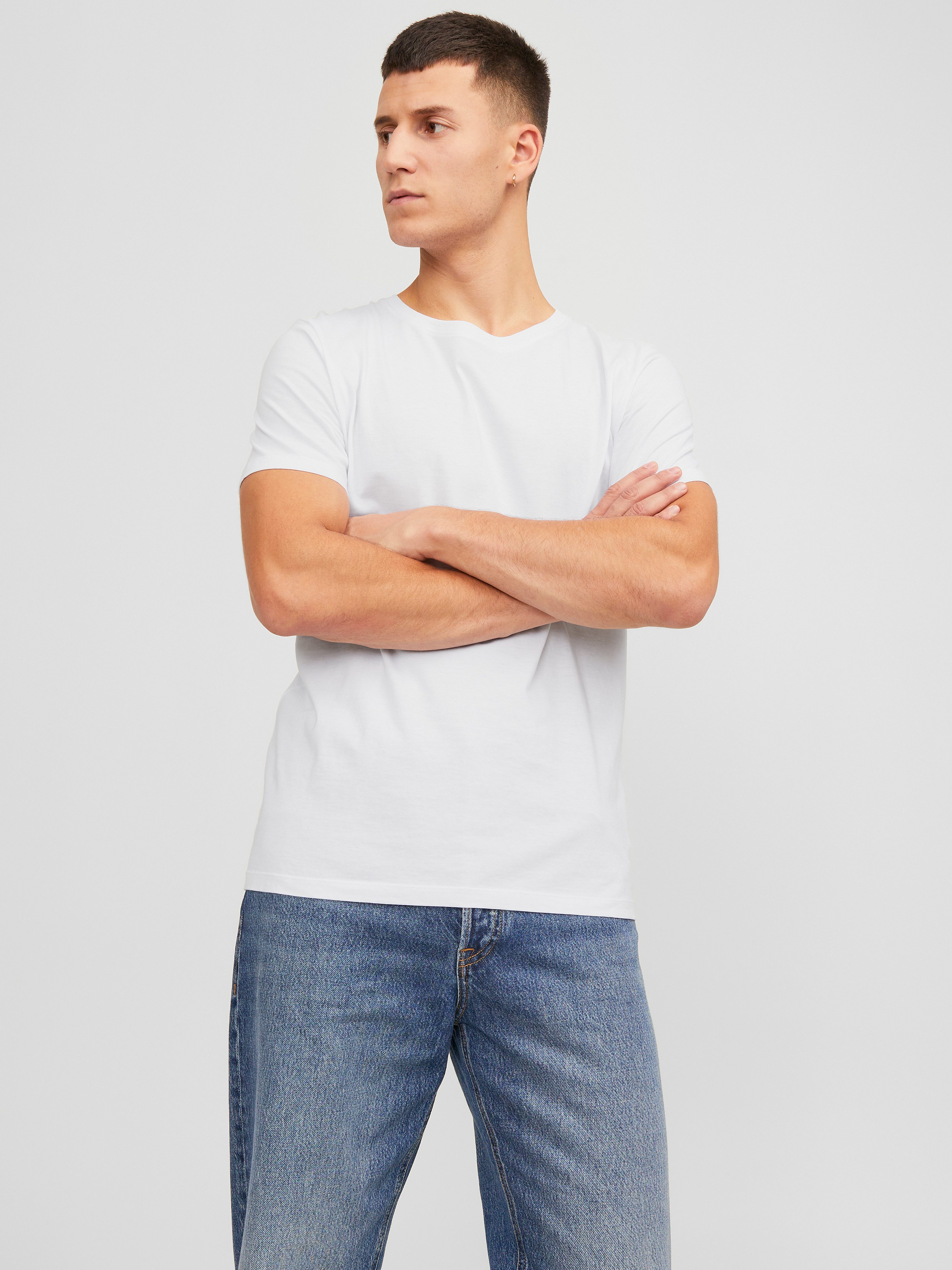 Jack & Jones T-Shirt JJEORGANIC BASIC TEE SS O-NE 5PK MP NOOS (Packung, 5-t günstig online kaufen