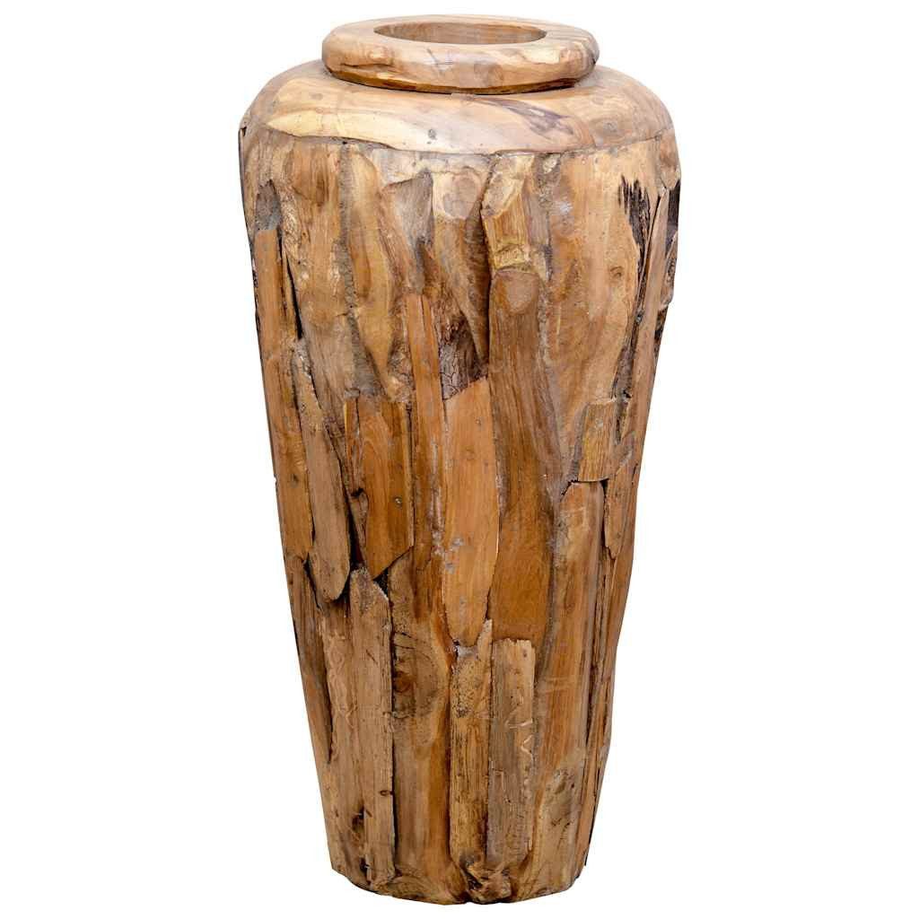 vidaXL Dekovase Deko-Vase 40 x 80 cm Massivholz