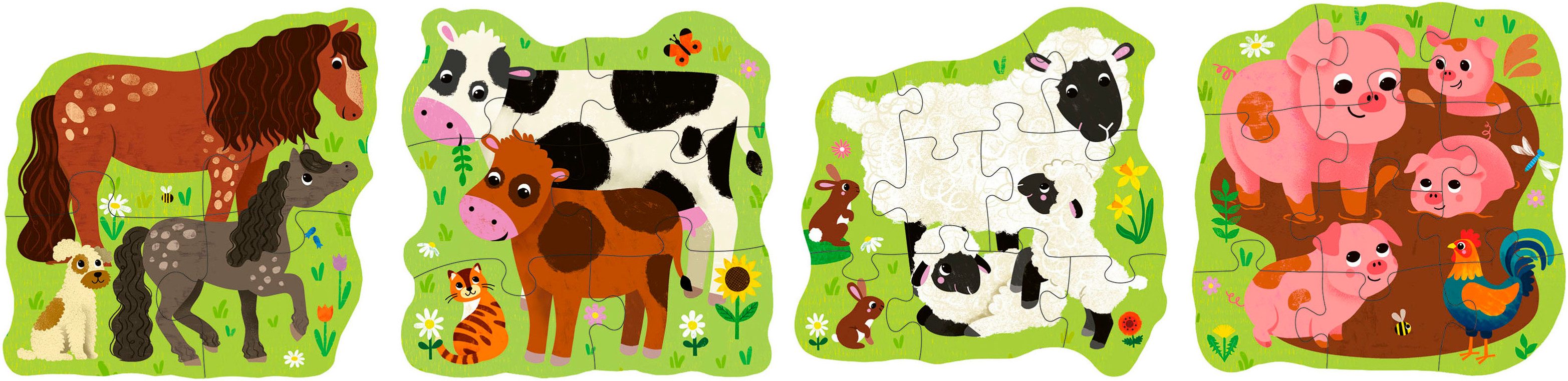 Ravensburger Puzzle PuzzleUP!, Bauernhoftiere, 28 Puzzleteile, Made in Euro günstig online kaufen